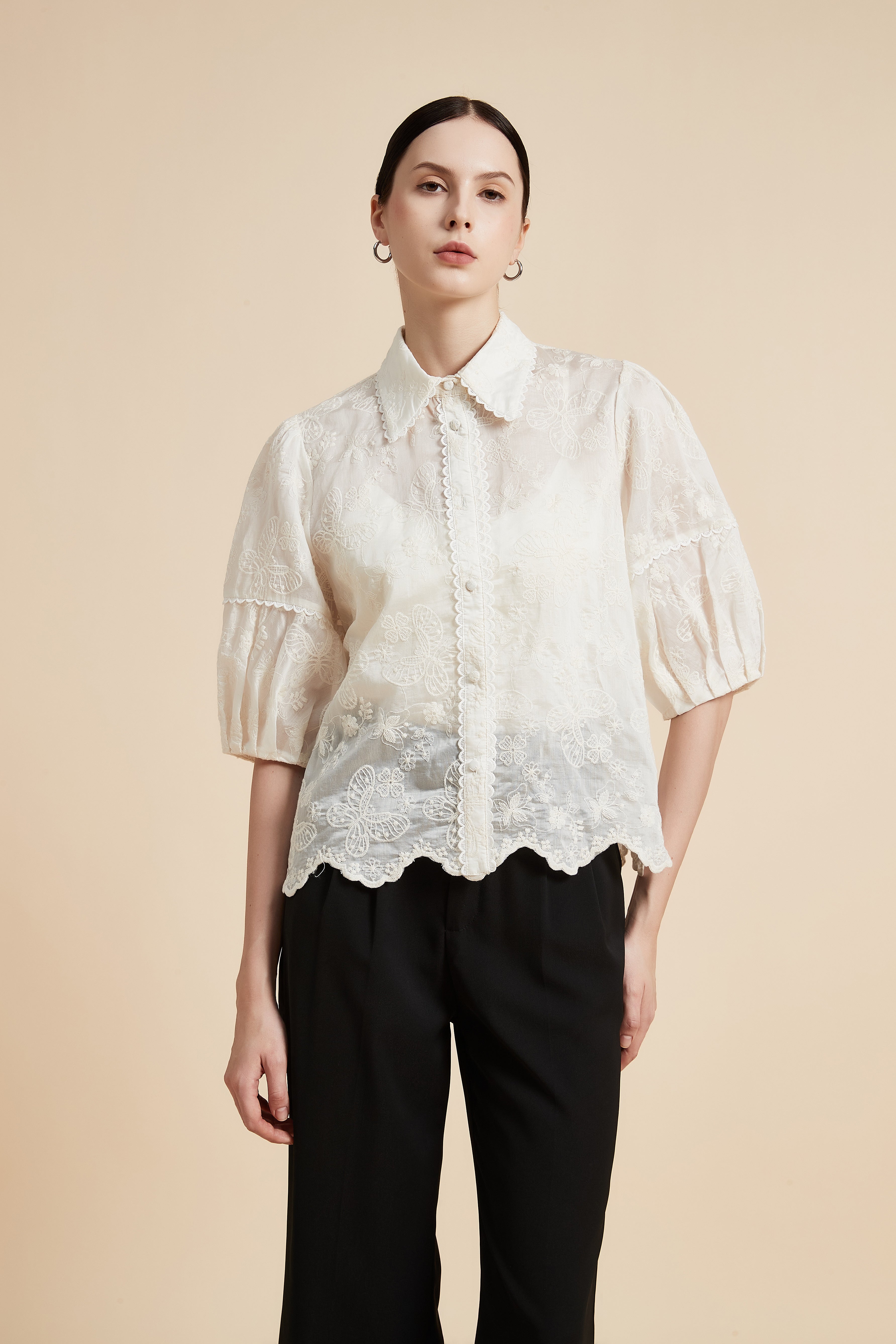Short Sleeve Shirt Blouse