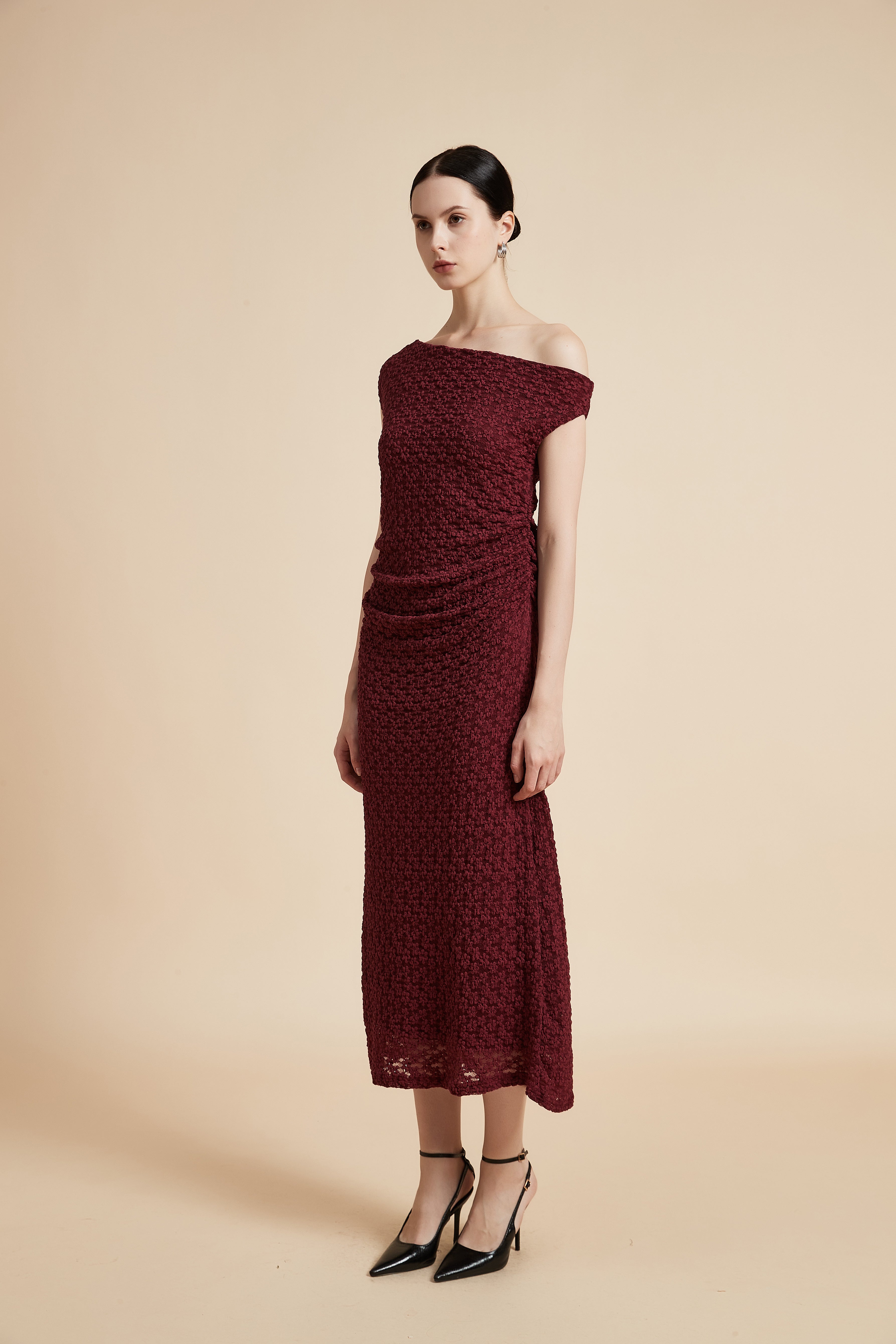 Sleeveless Midi Dress with Bold Flowers