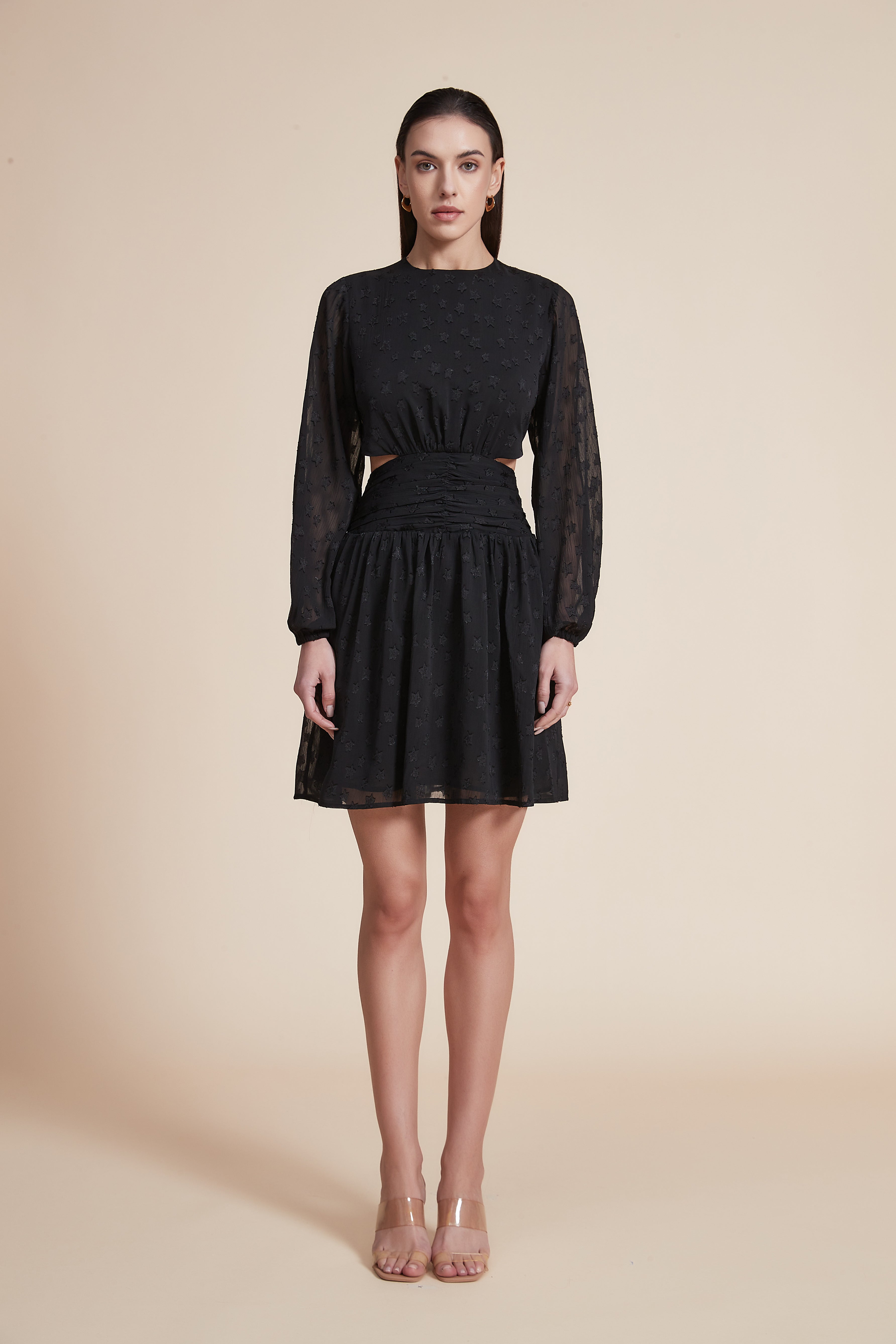 Plain Long Sleeve Maxi Dress