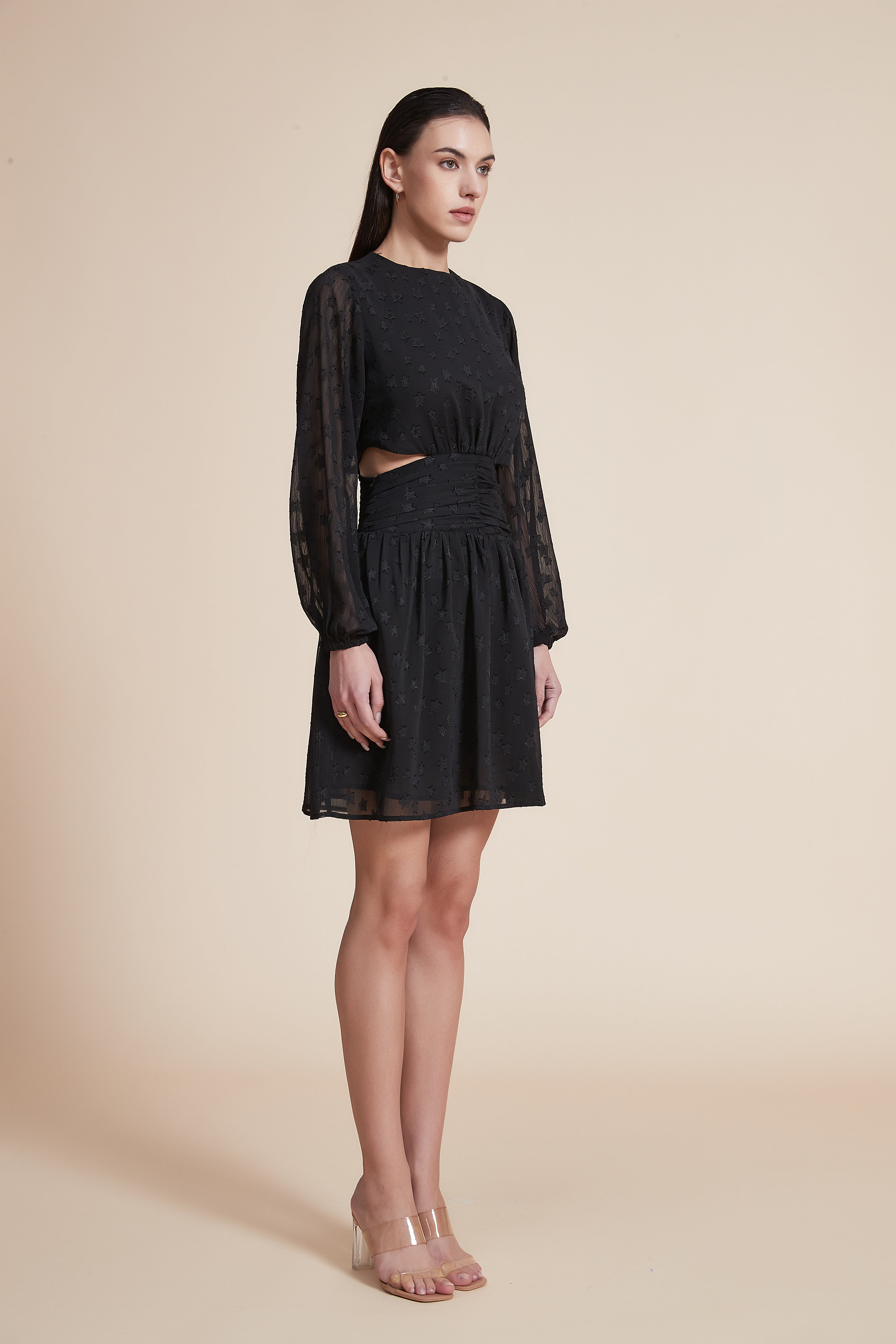 Plain Long Sleeve Maxi Dress