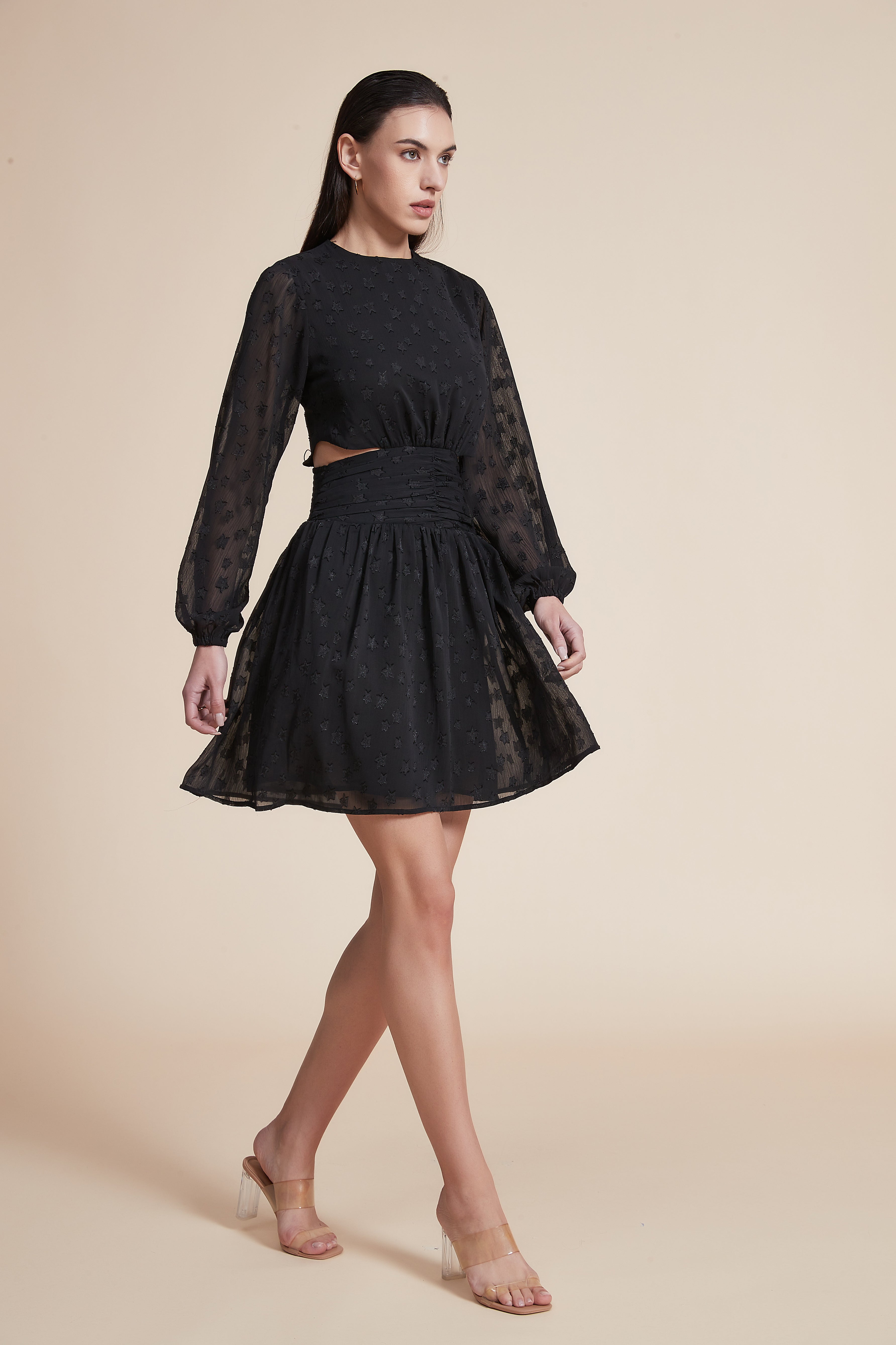 Plain Long Sleeve Maxi Dress