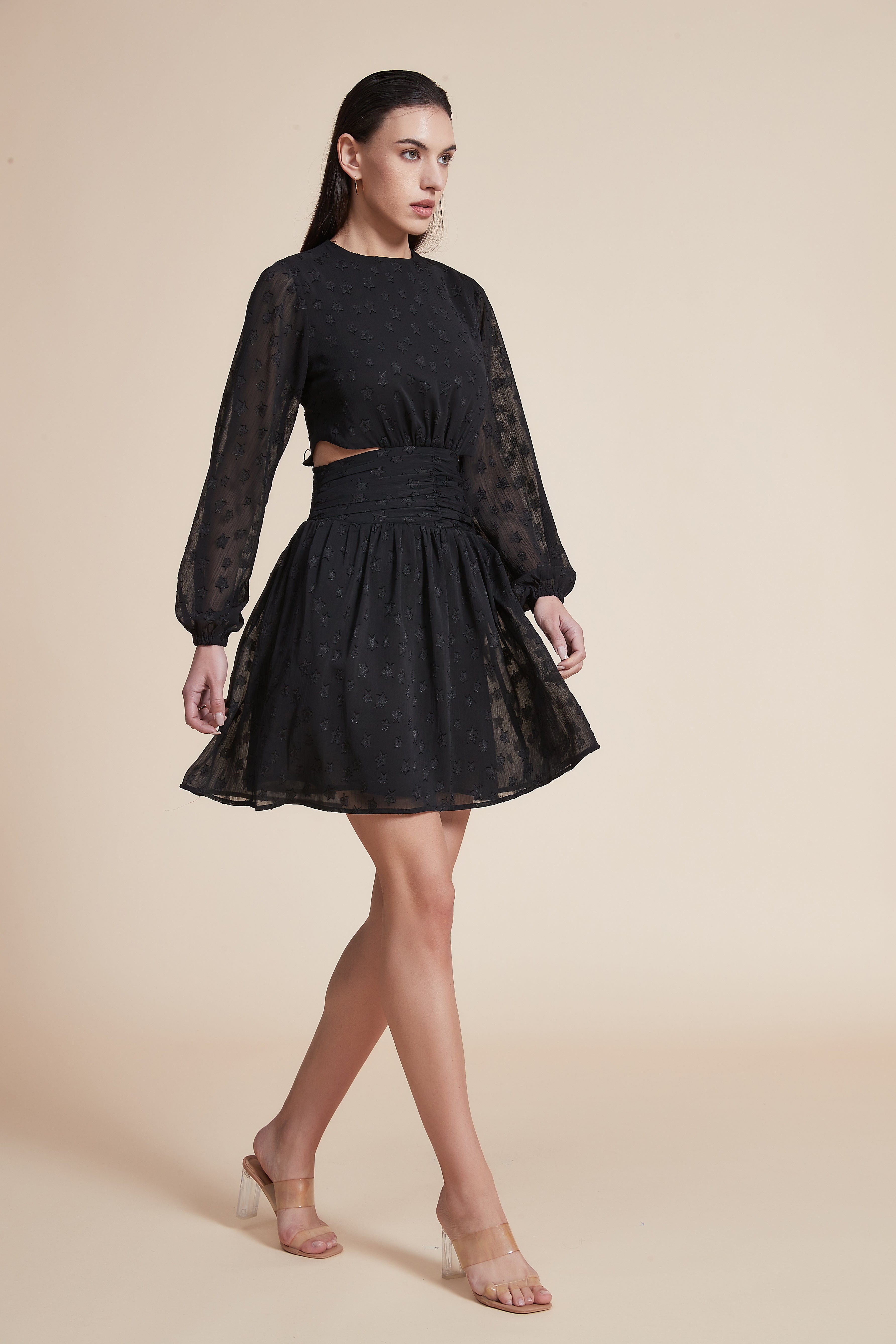 Plain Long Sleeve Maxi Dress
