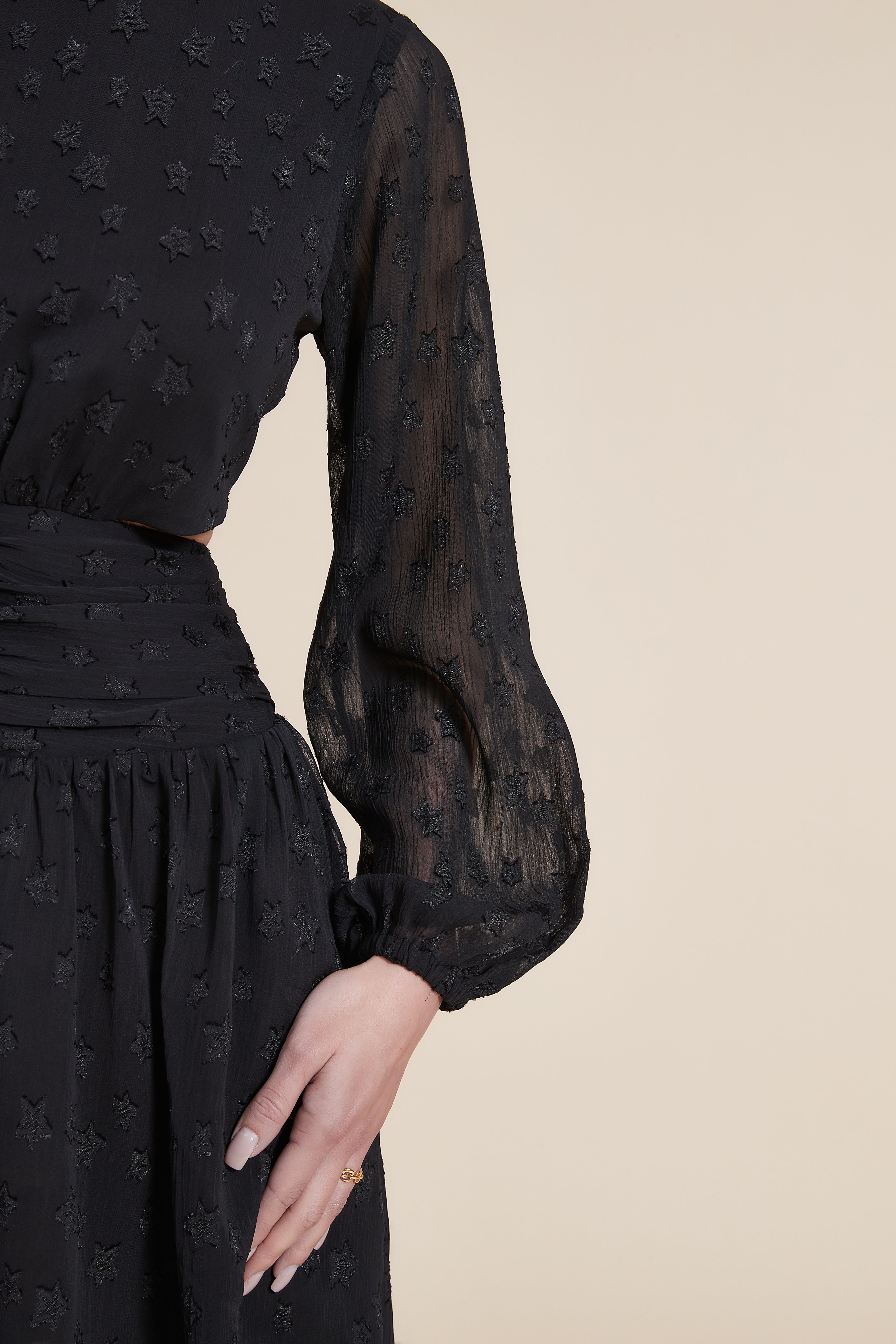 Plain Long Sleeve Maxi Dress