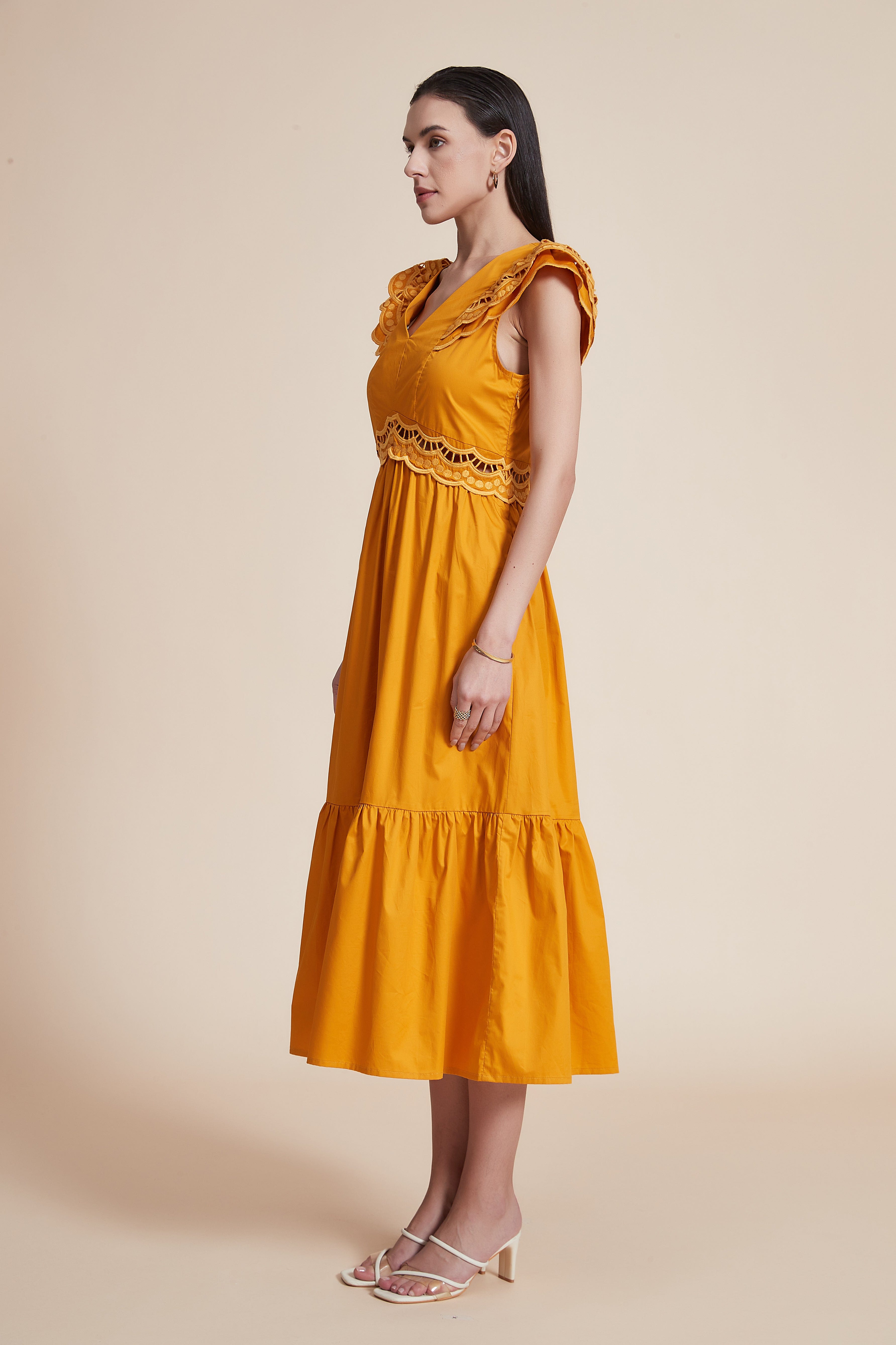 Sleeveless Wide-Leg Midi Dress