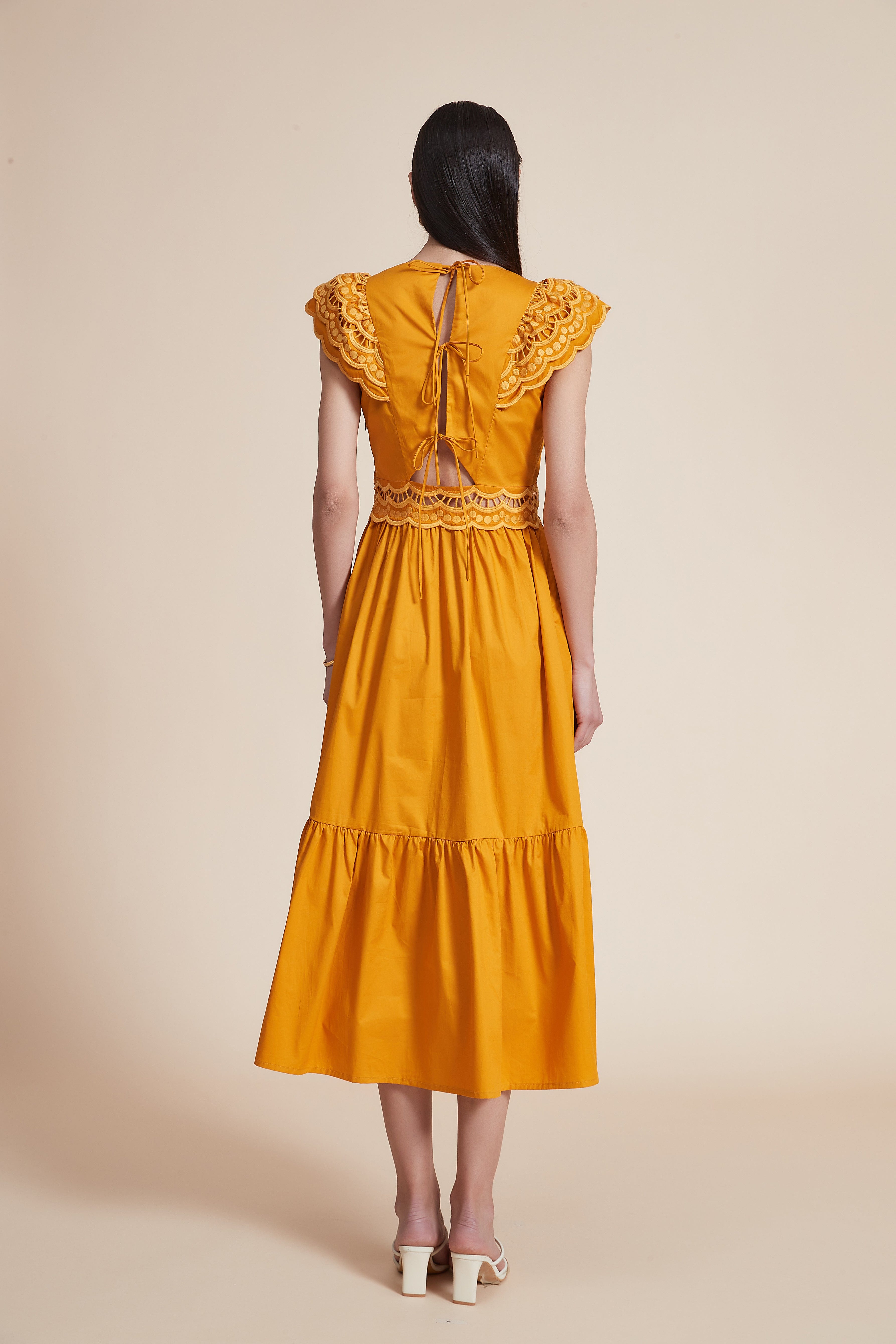 Sleeveless Wide-Leg Midi Dress