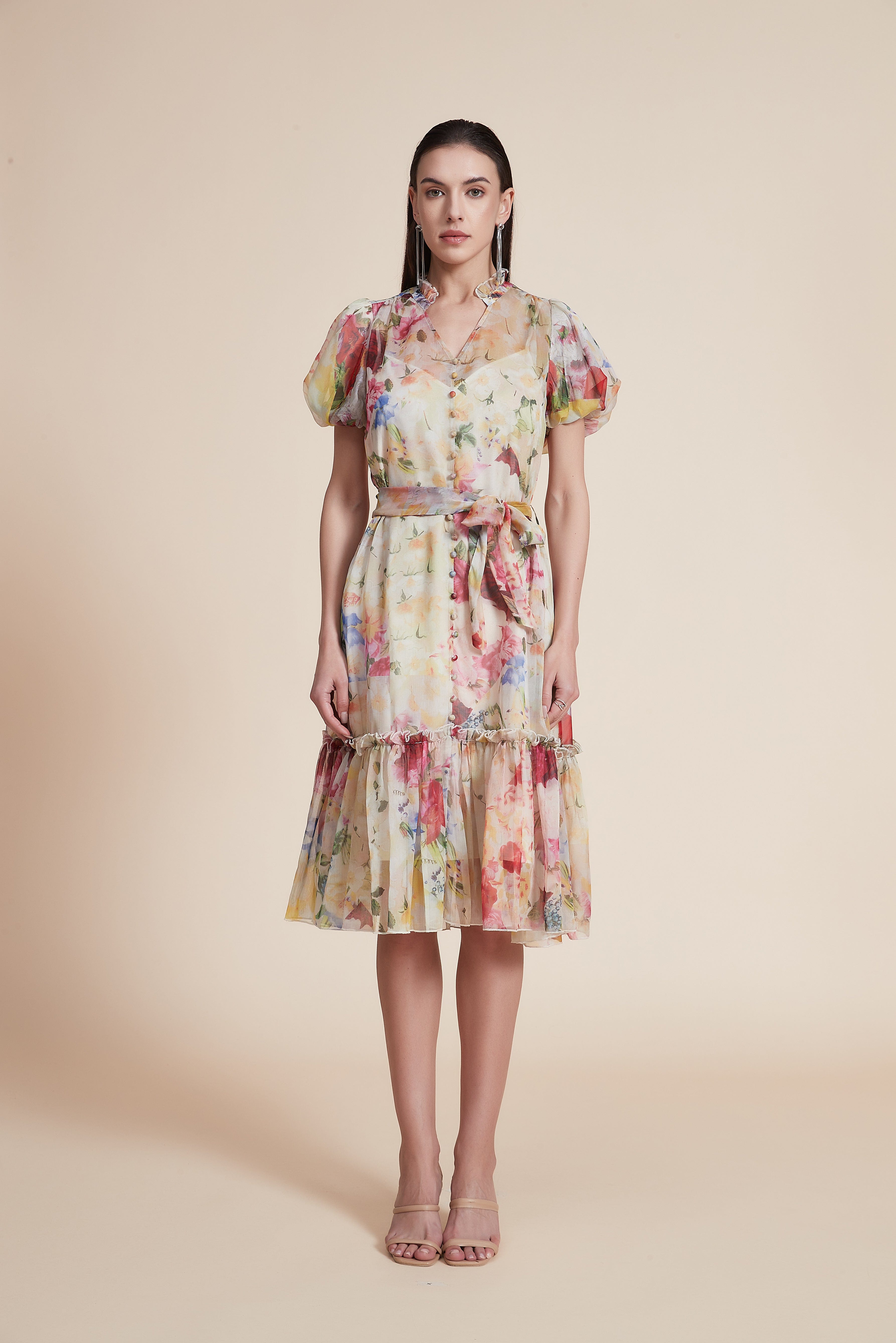 Sleeveless Wide-Leg Midi Dress