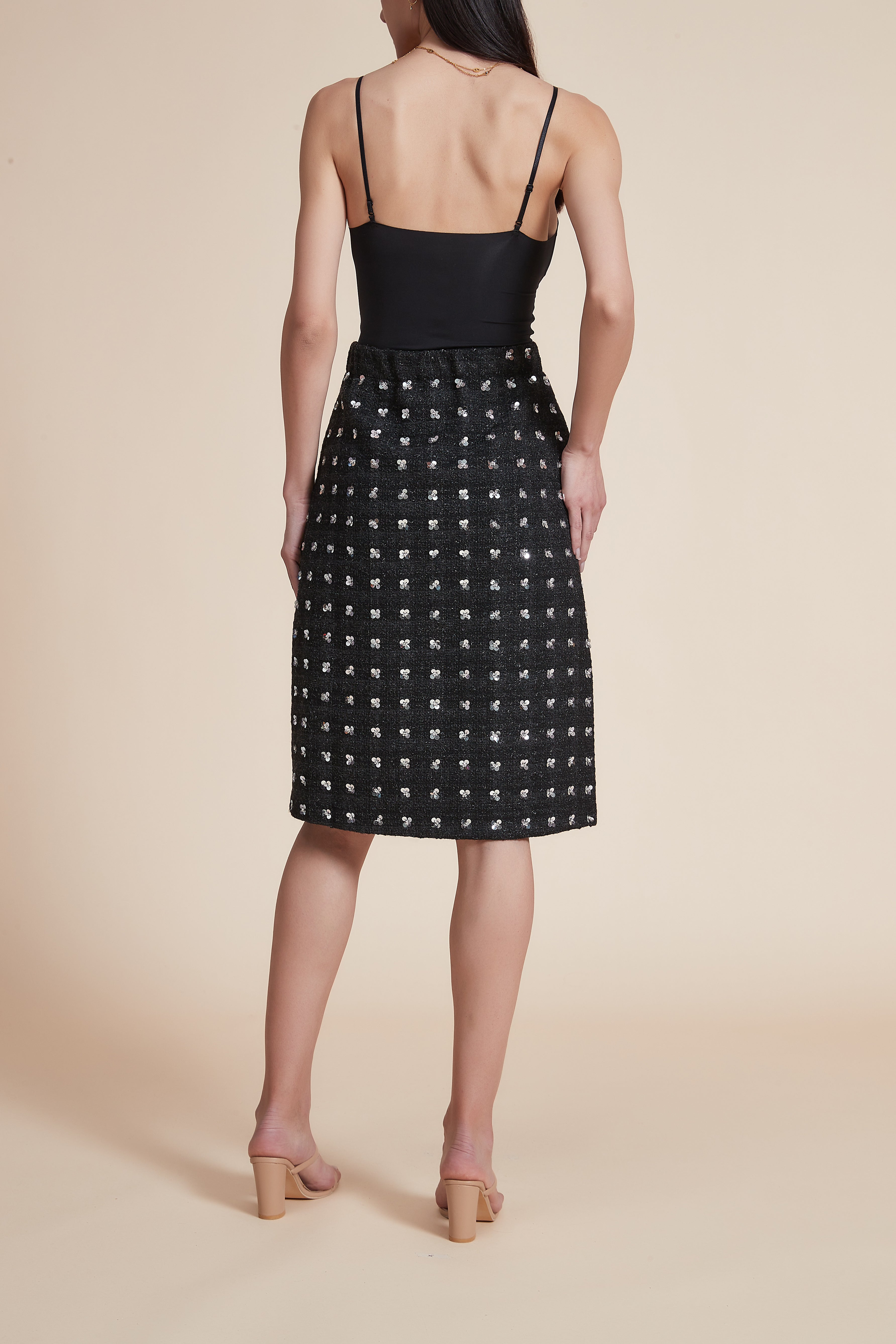 Embroidered Knee-Length Skirt
