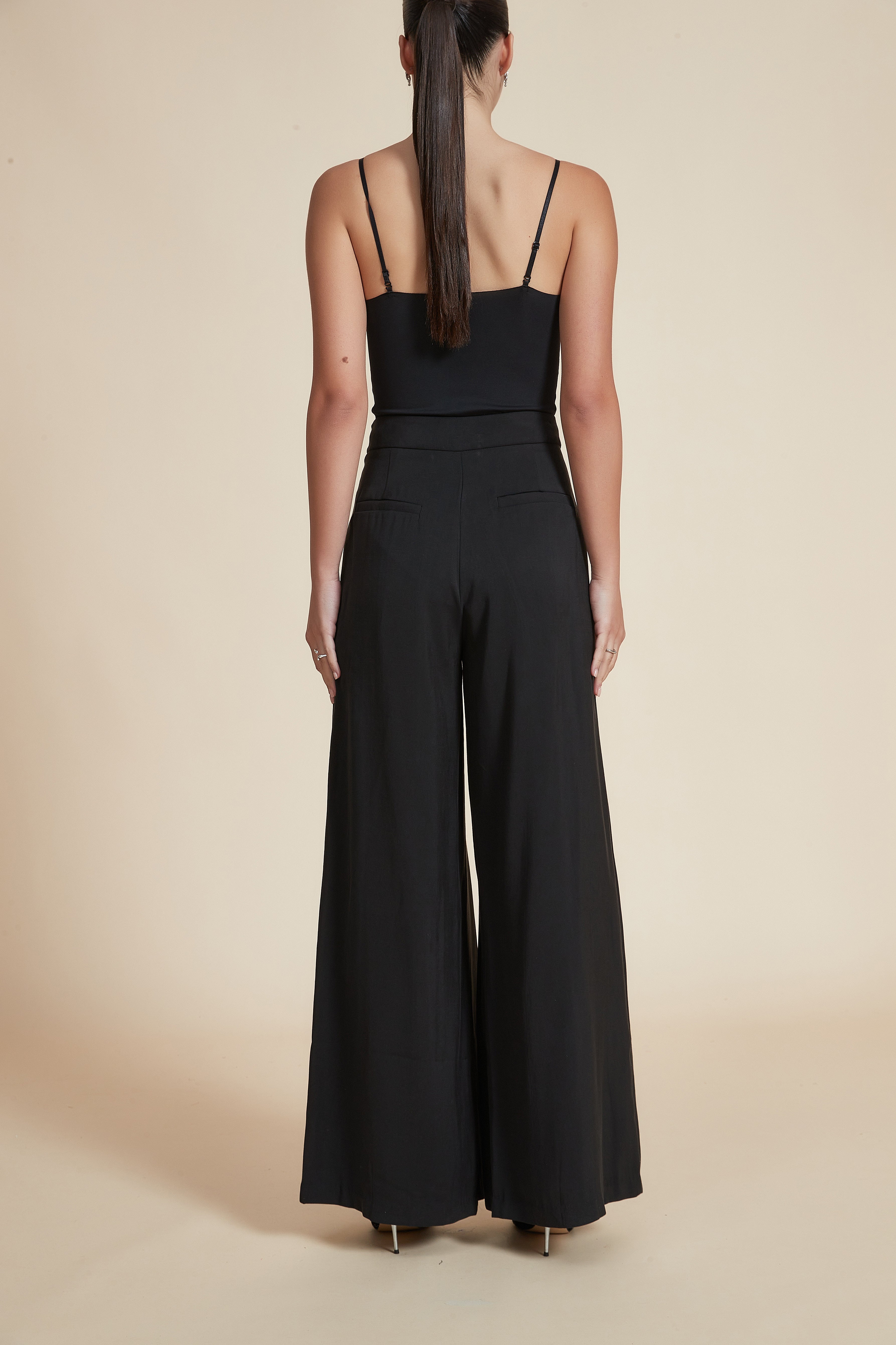 Plain Wide Long Pants
