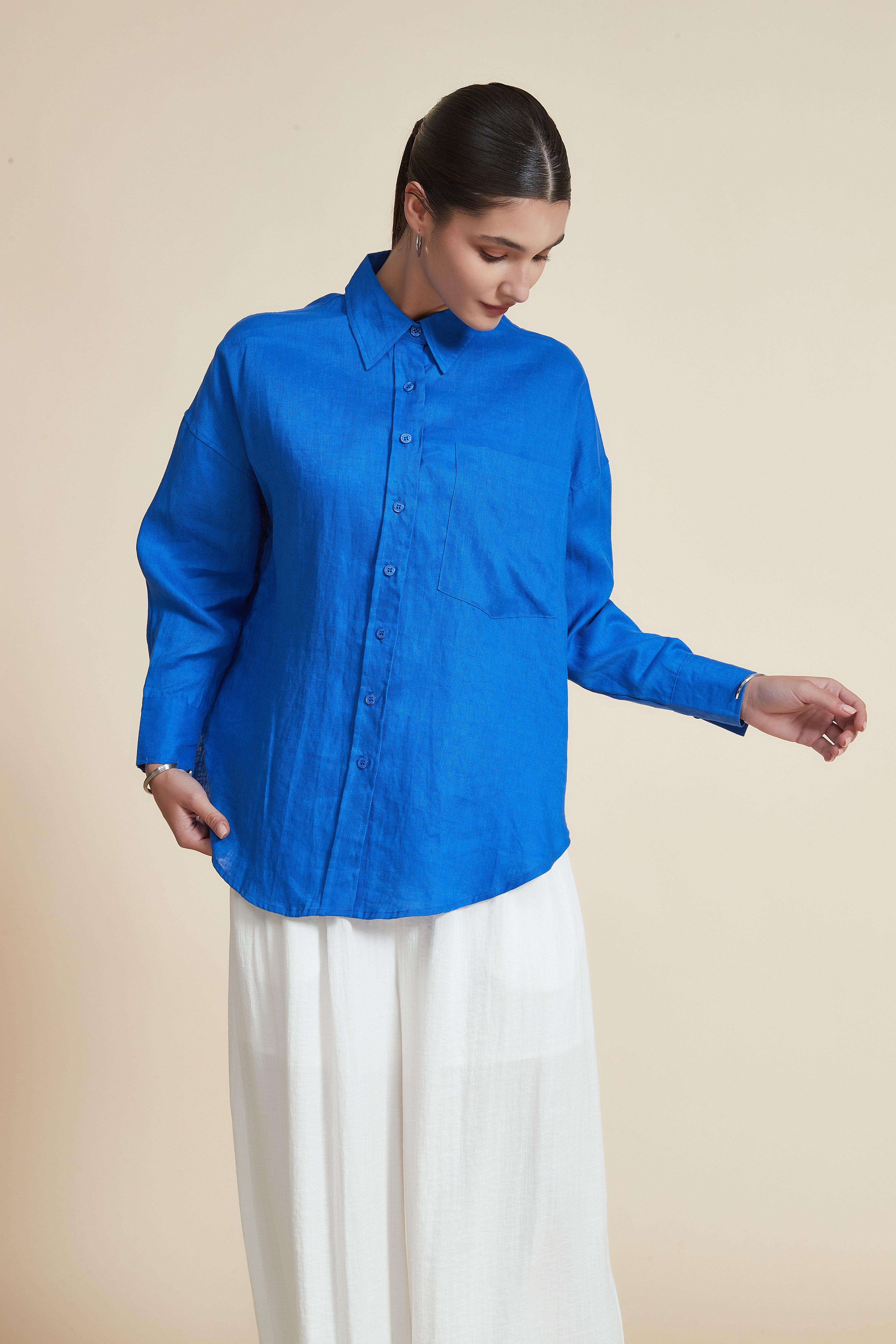 Long Sleeve Shirt with Side Pocket