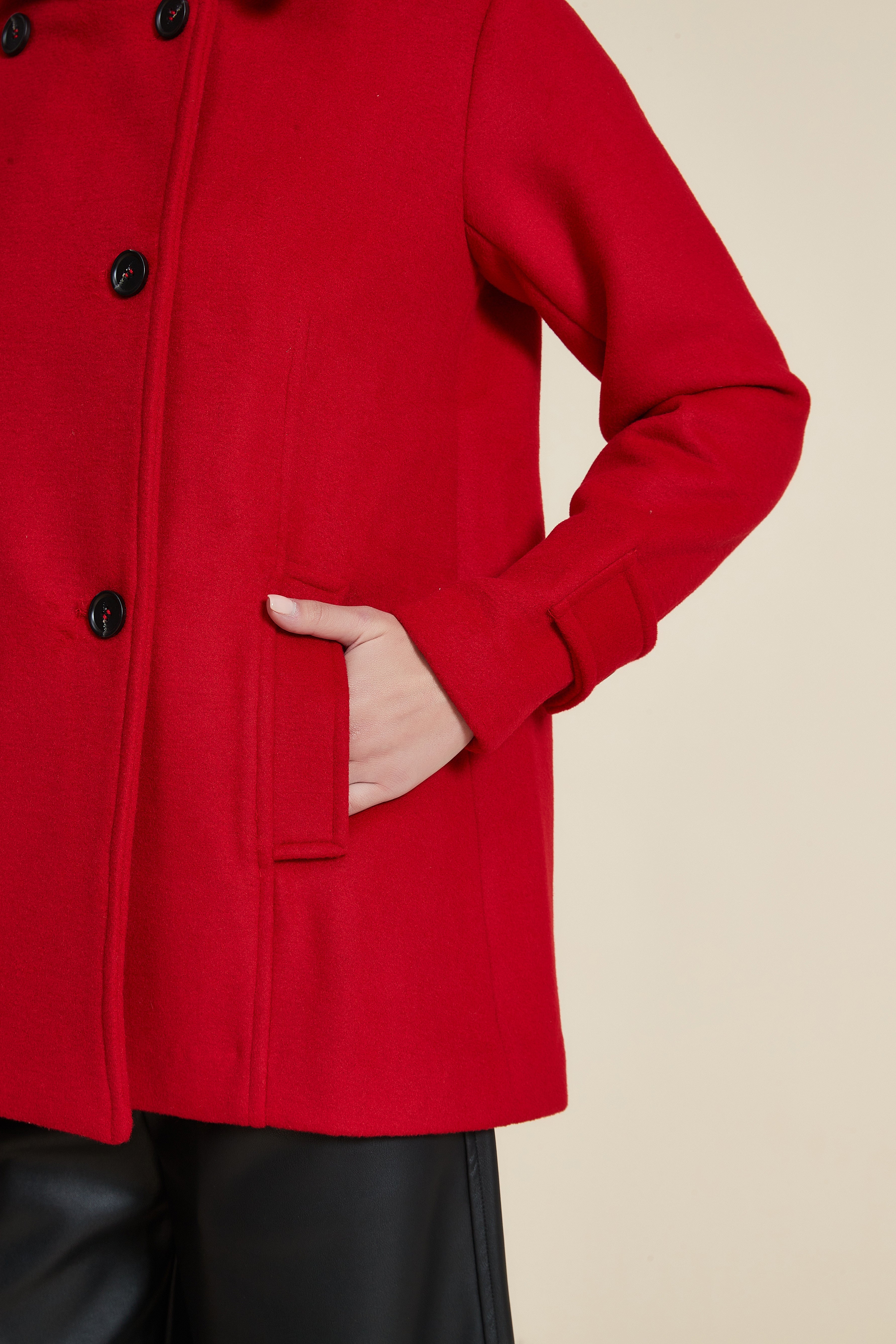 Plain Long Sleeve Shirt Jacket