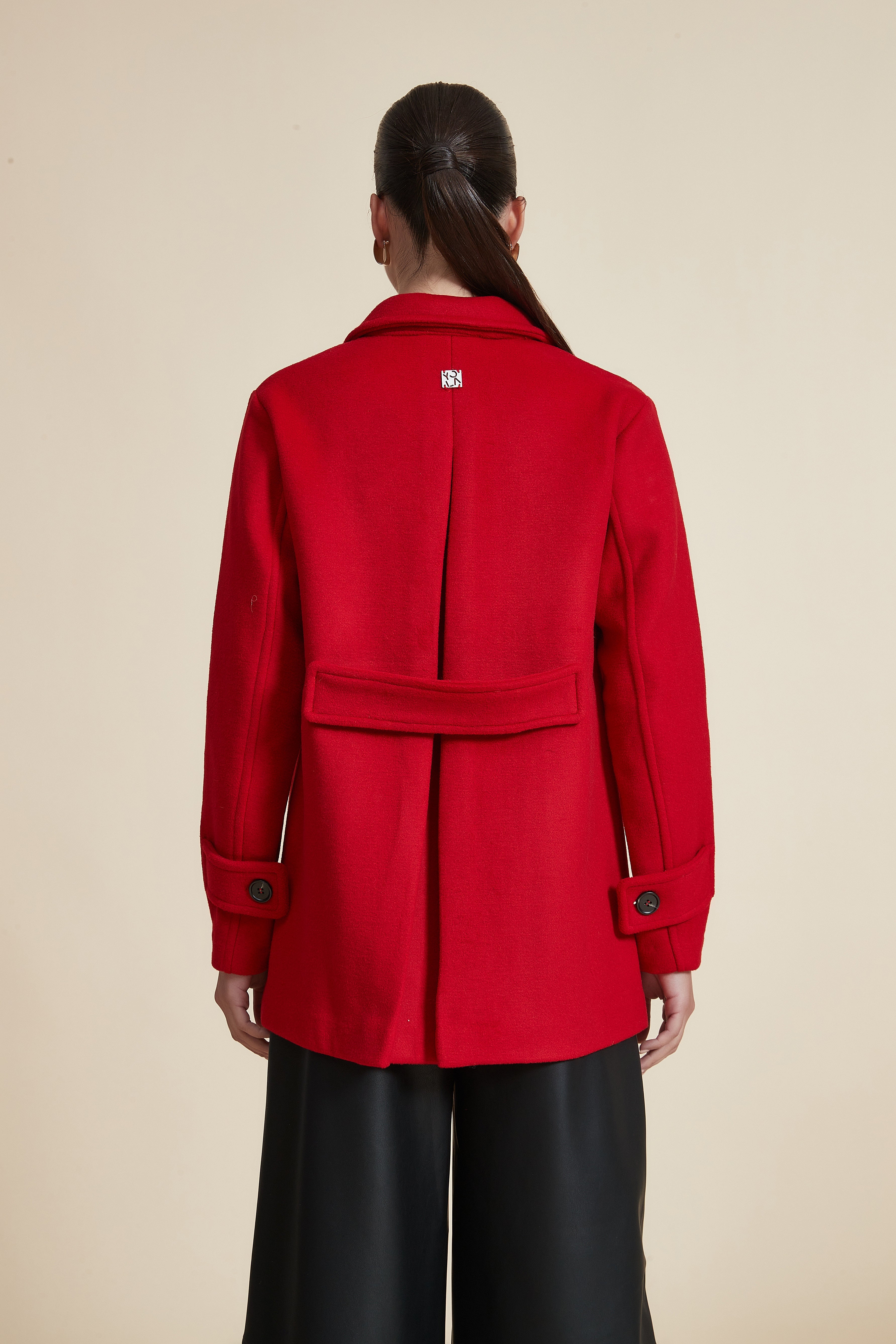 Plain Long Sleeve Shirt Jacket