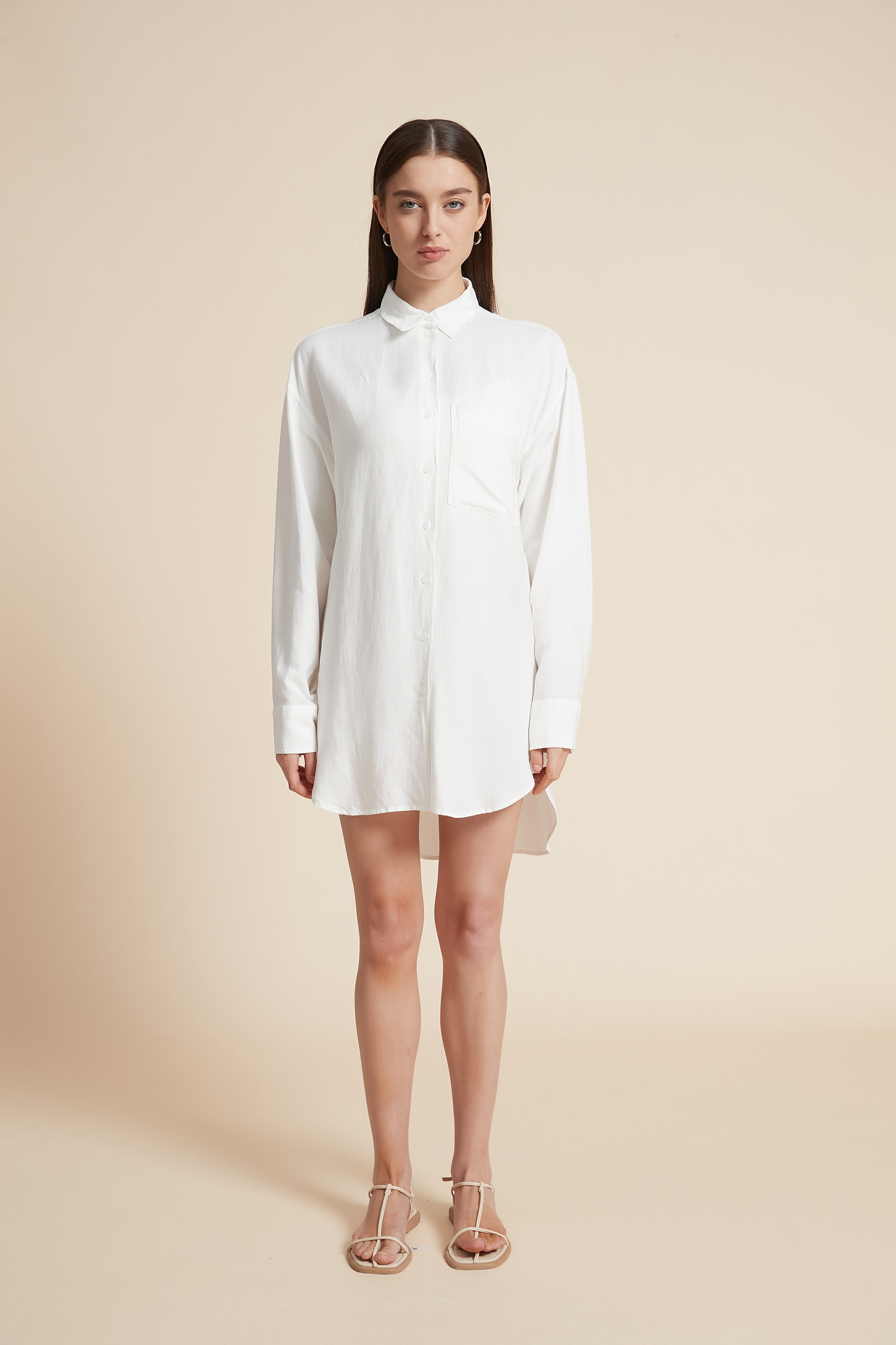 Long Sleeve Solid Blouse