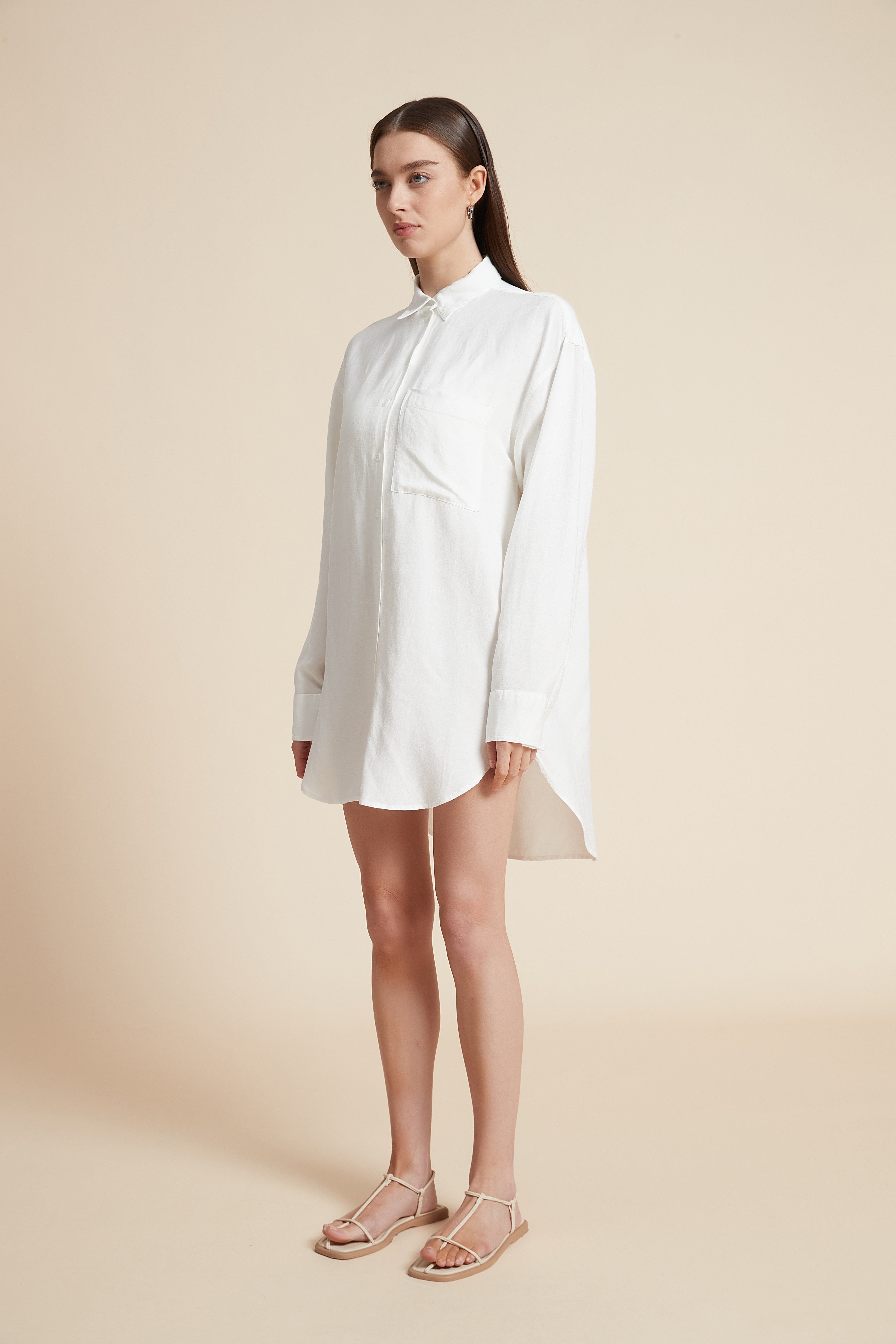 Long Sleeve Solid Blouse