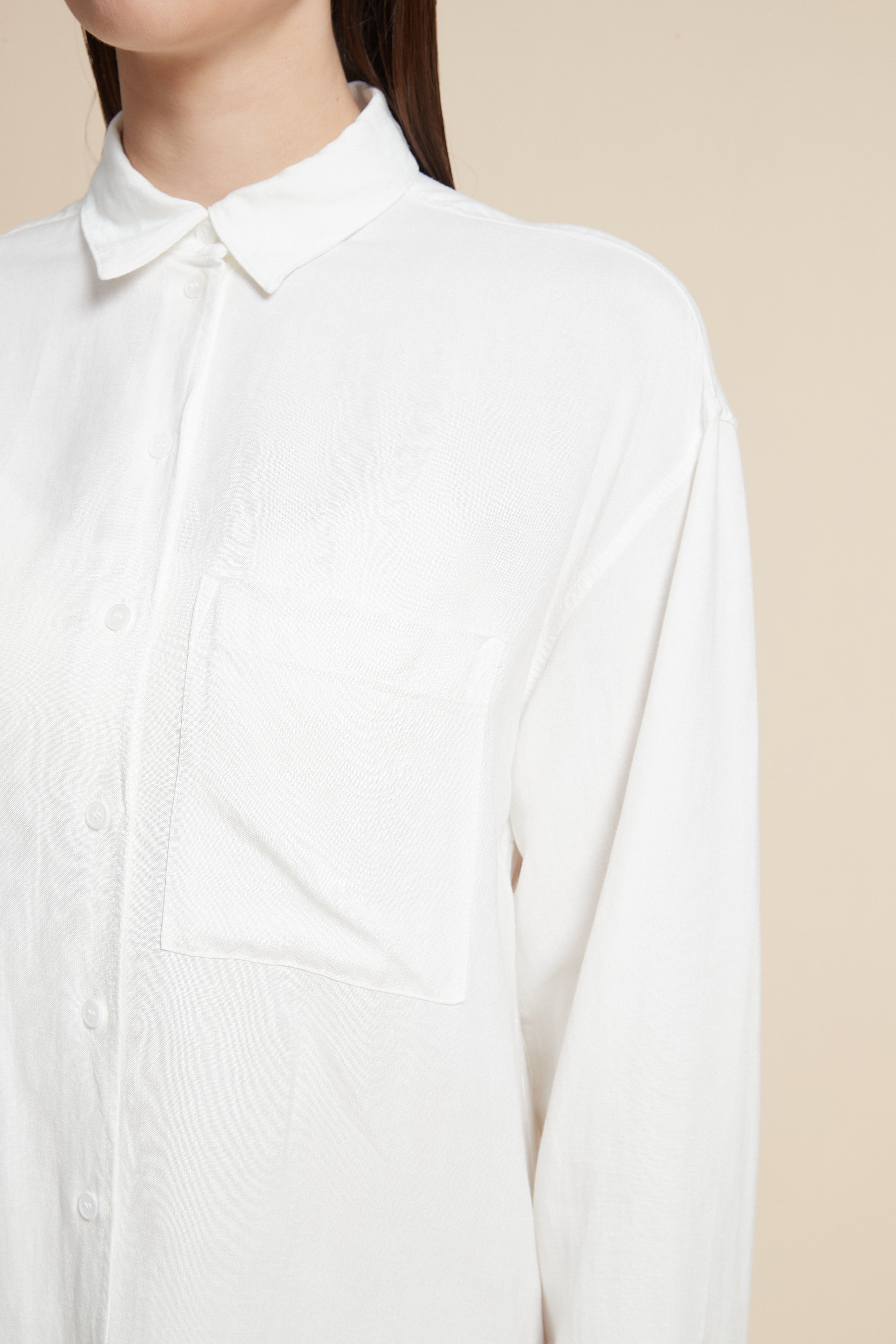 Long Sleeve Solid Blouse