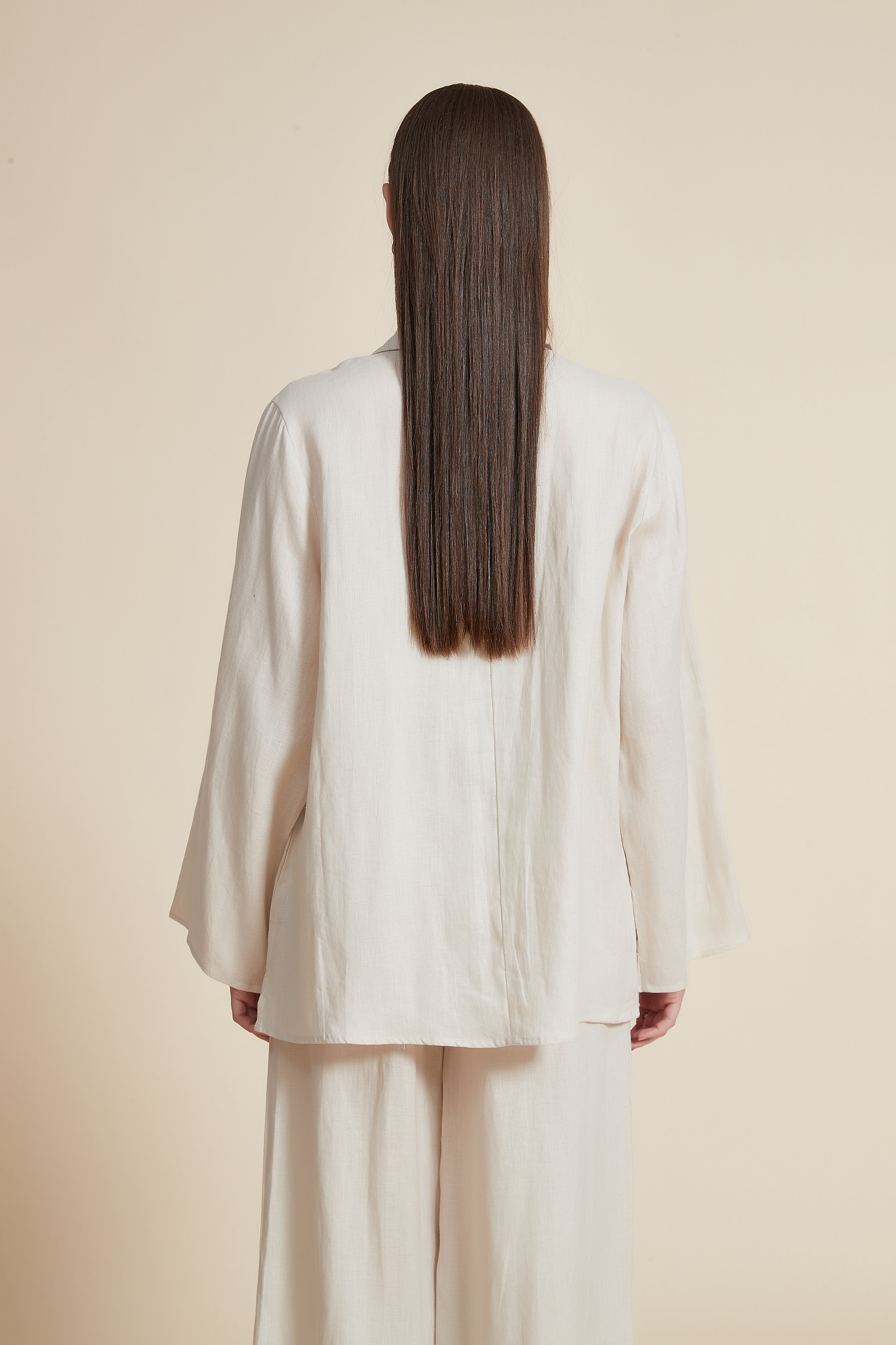 Long Sleeve Loose Shirt with Collar