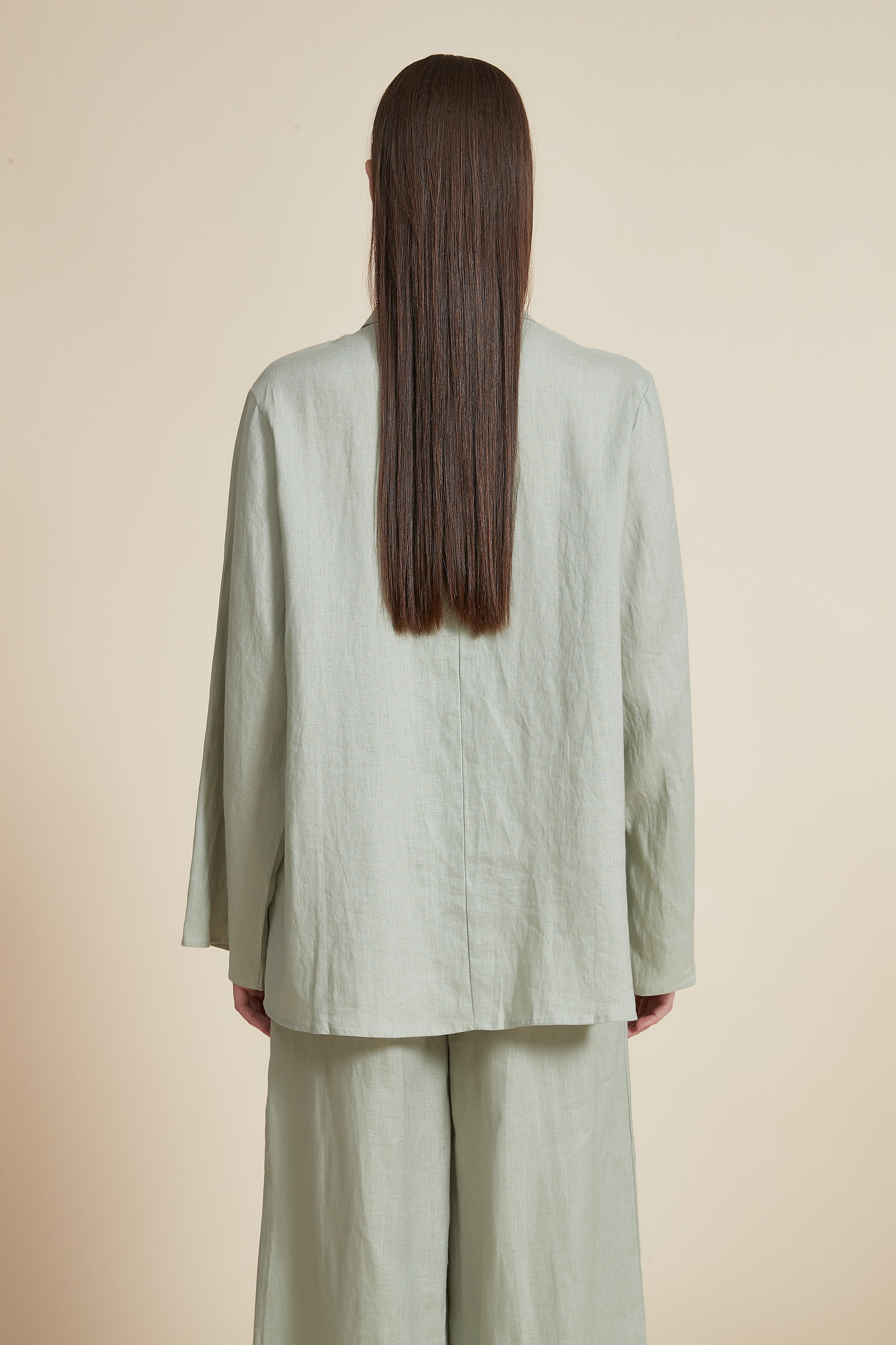 Long Sleeve Loose Shirt with Collar