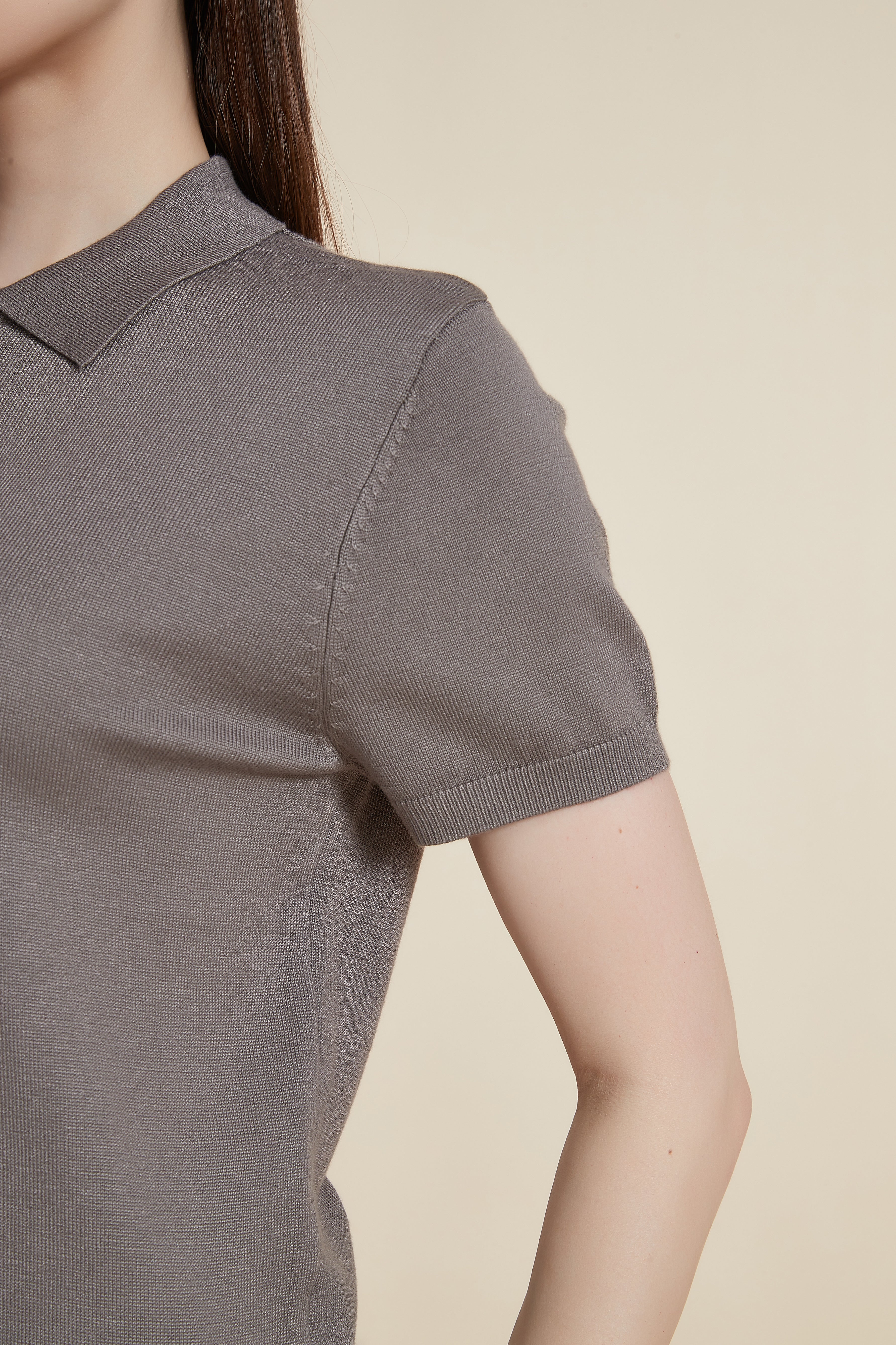 Plain Solid Half Sleeve Shirt with Collar and Buttons