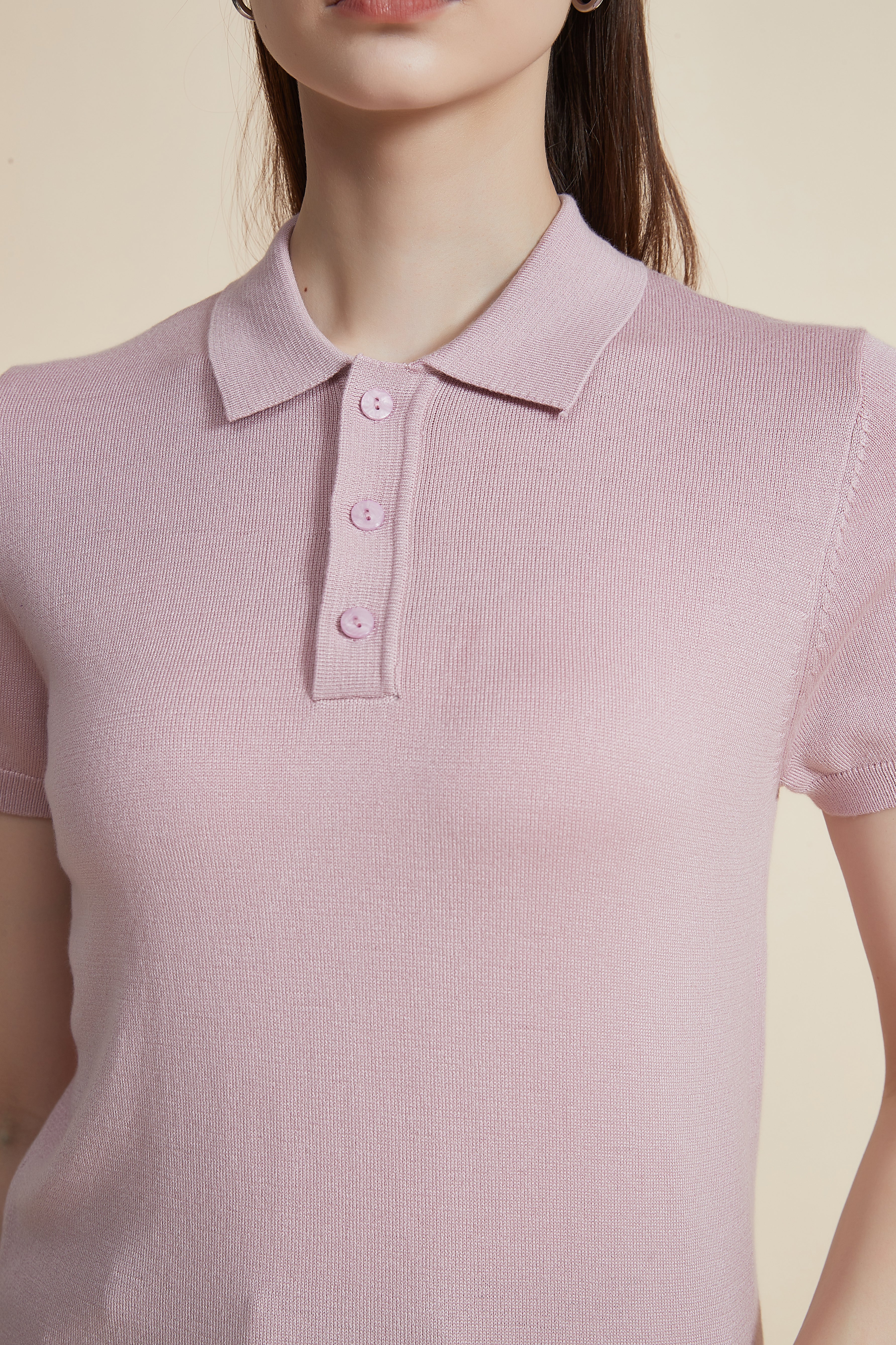 Plain Solid Half Sleeve Shirt with Collar and Buttons