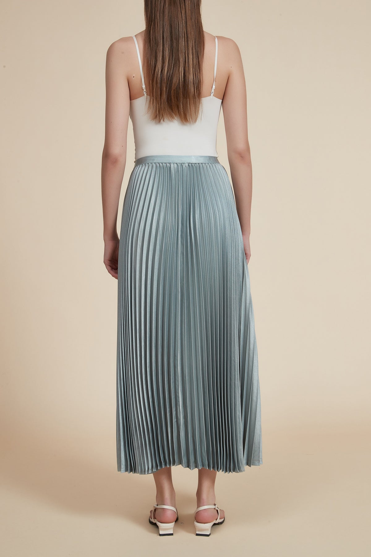 Plain Solid Maxi Skirt