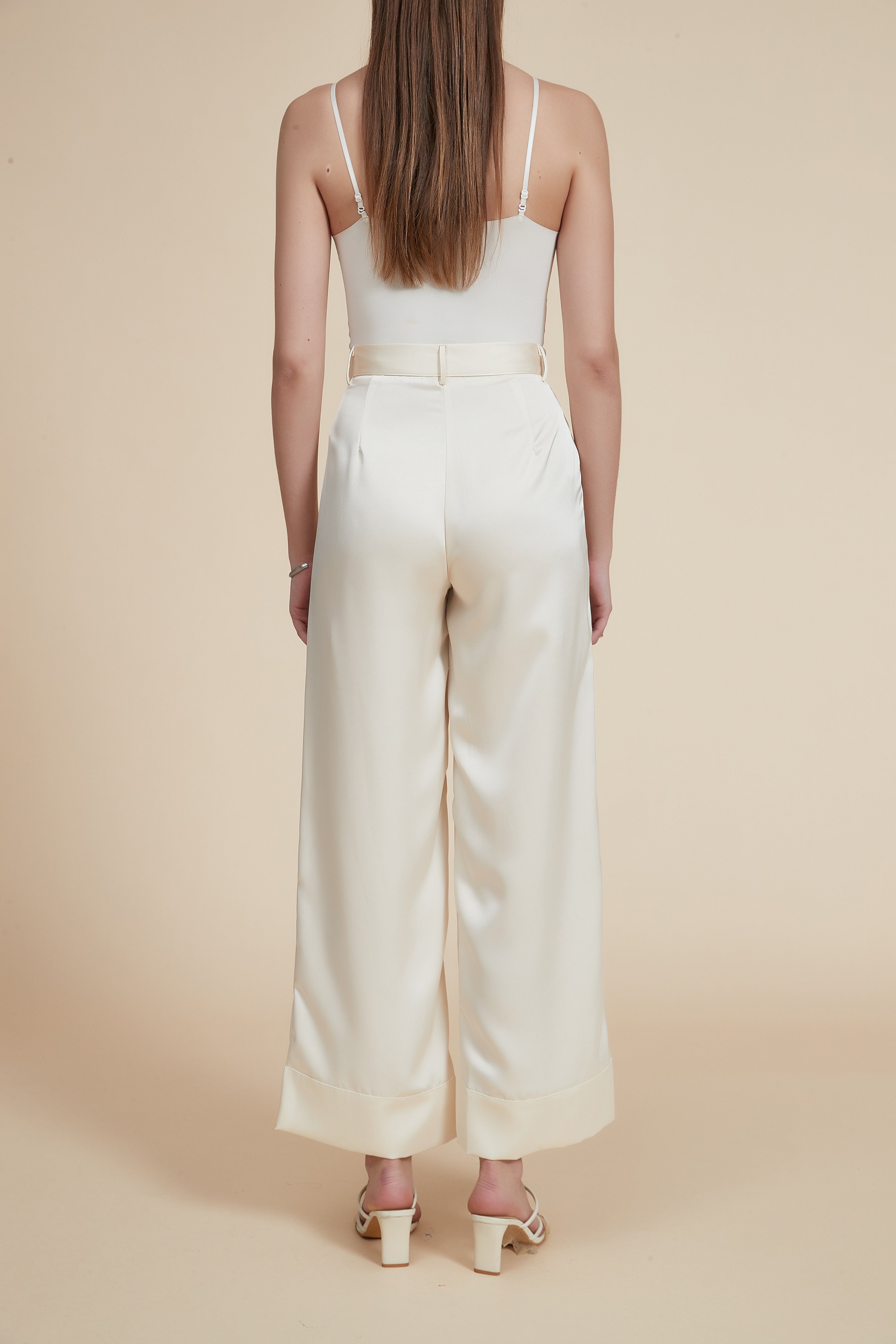 Plain Wide-Leg Pants