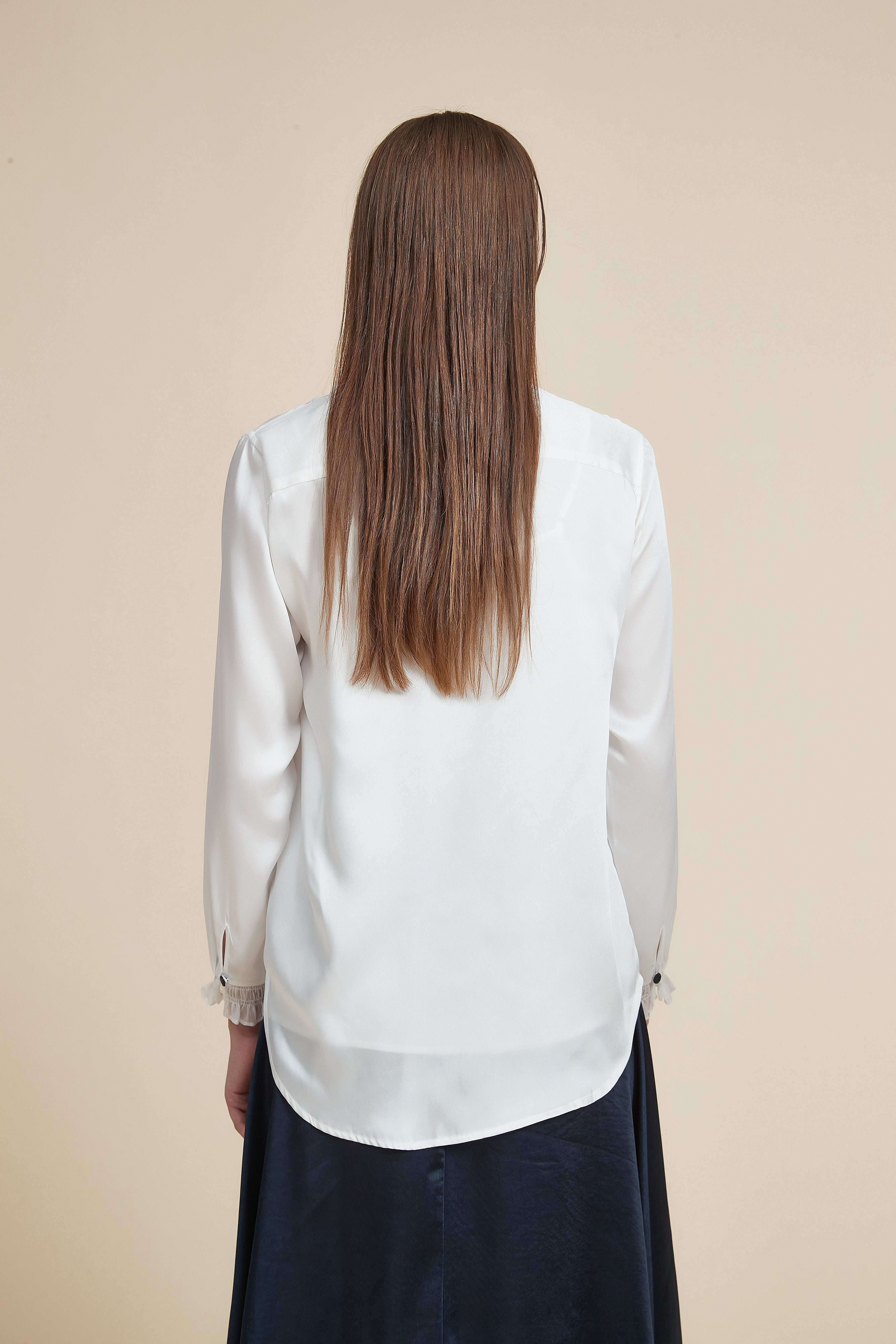 Long Sleeve High Neck Blouse