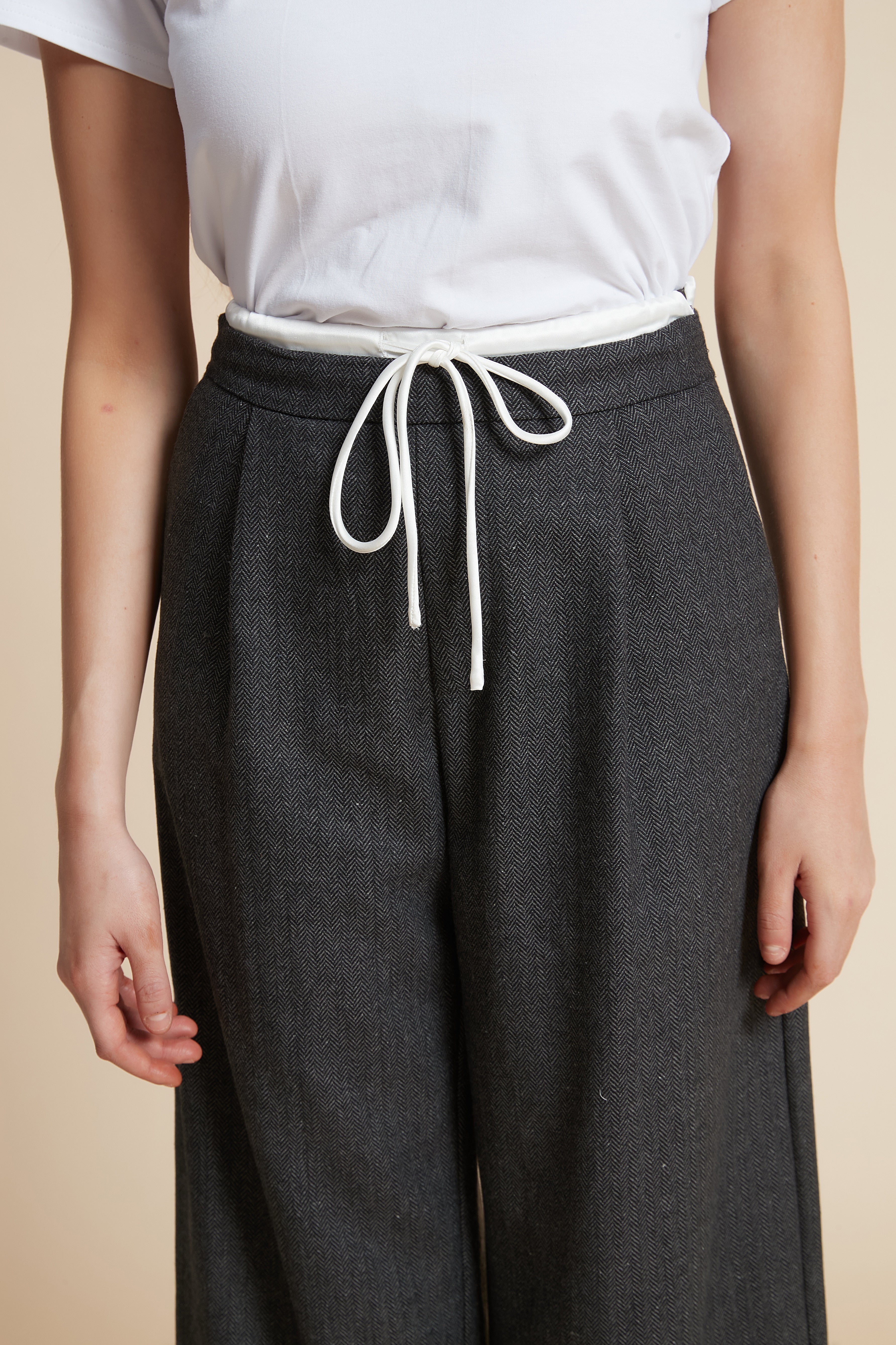 Wide Leg Plain Pants