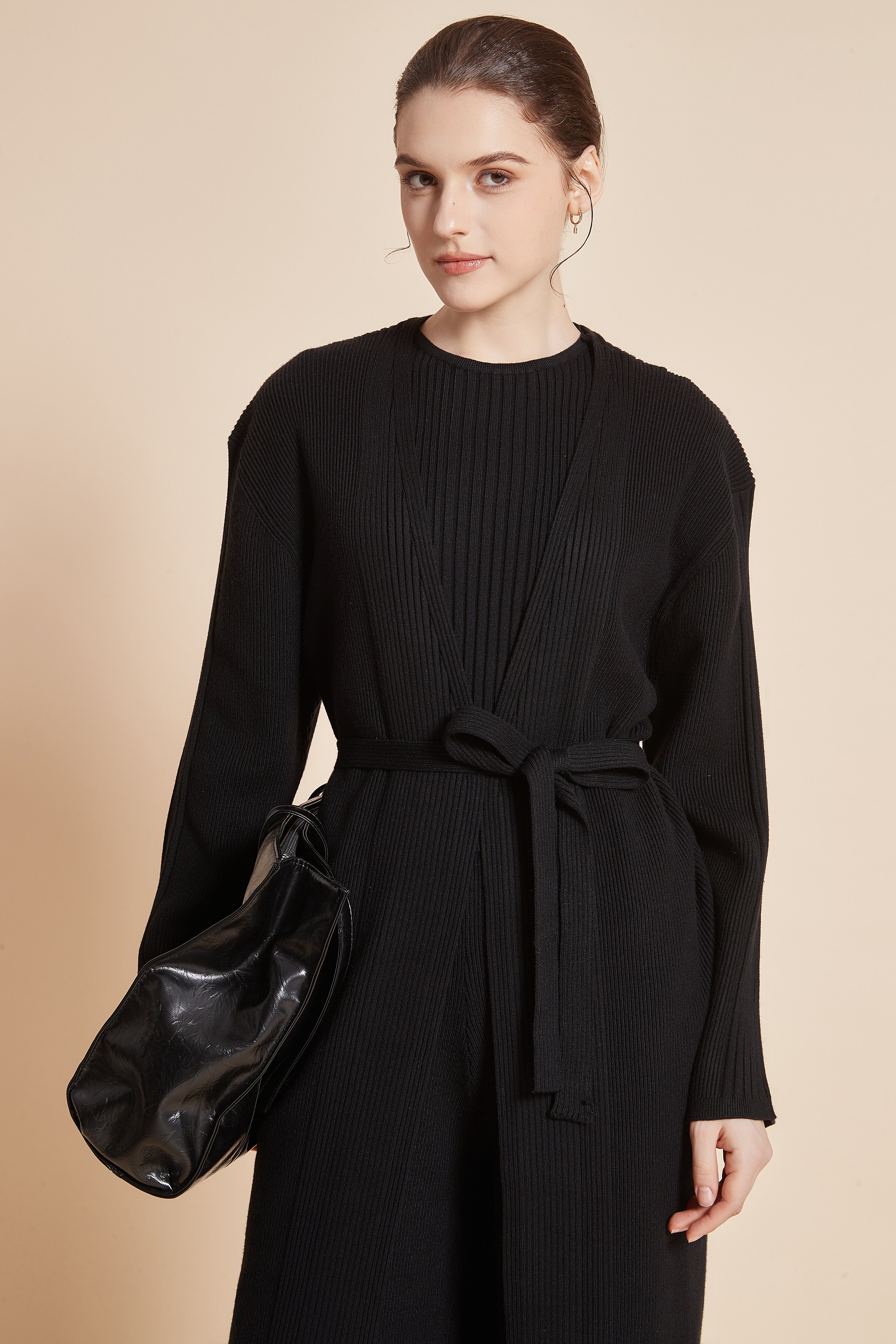Solid Blouse With Half Sleeves And A Round Neckline