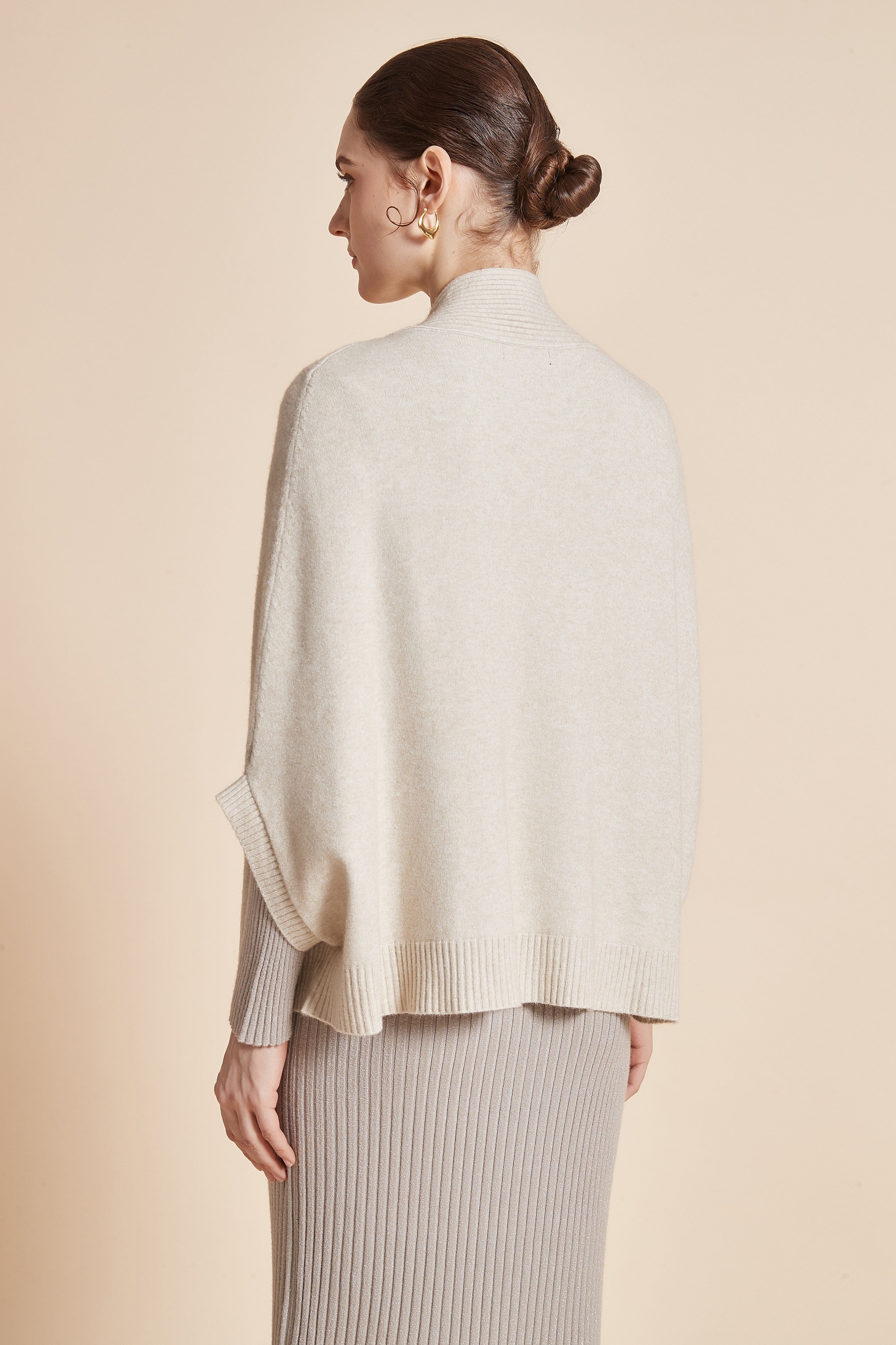 Plain Open-Front Jacket With 3/4 Sleeves