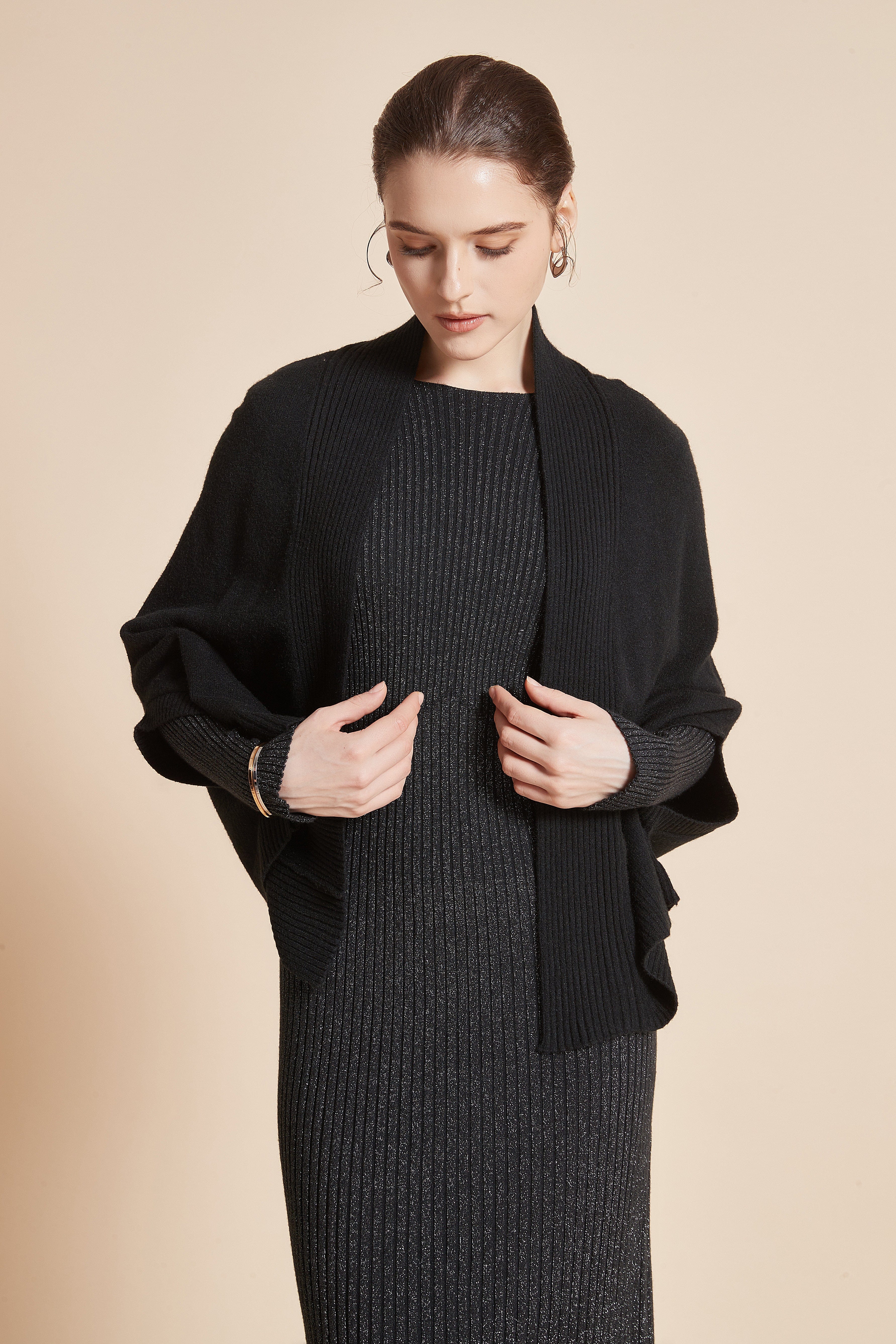 Plain Jacket, 3/4 Sleeve, Open Front