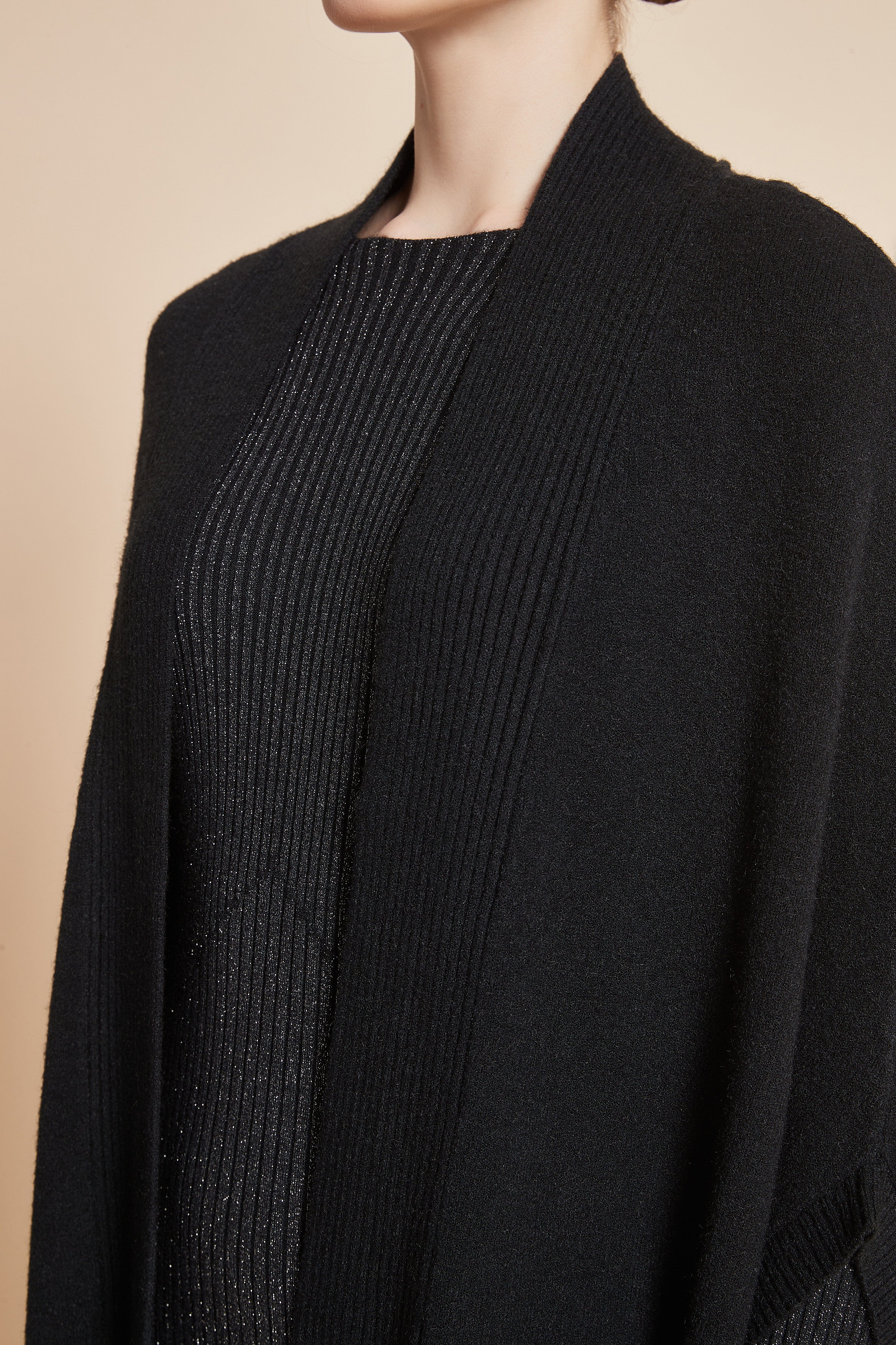 Plain Jacket, 3/4 Sleeve, Open Front