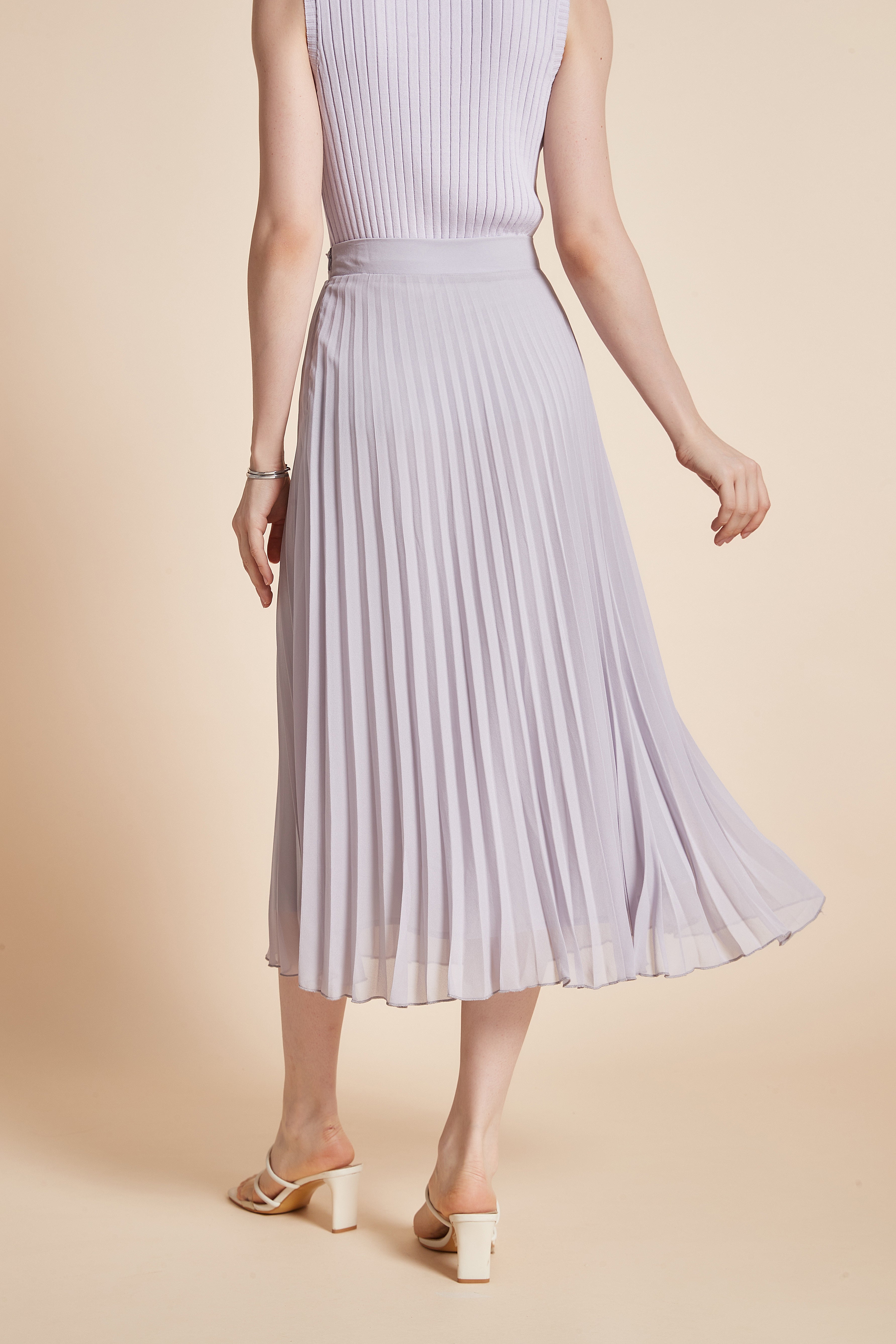Yola Midi skirt with wide ruffle detail