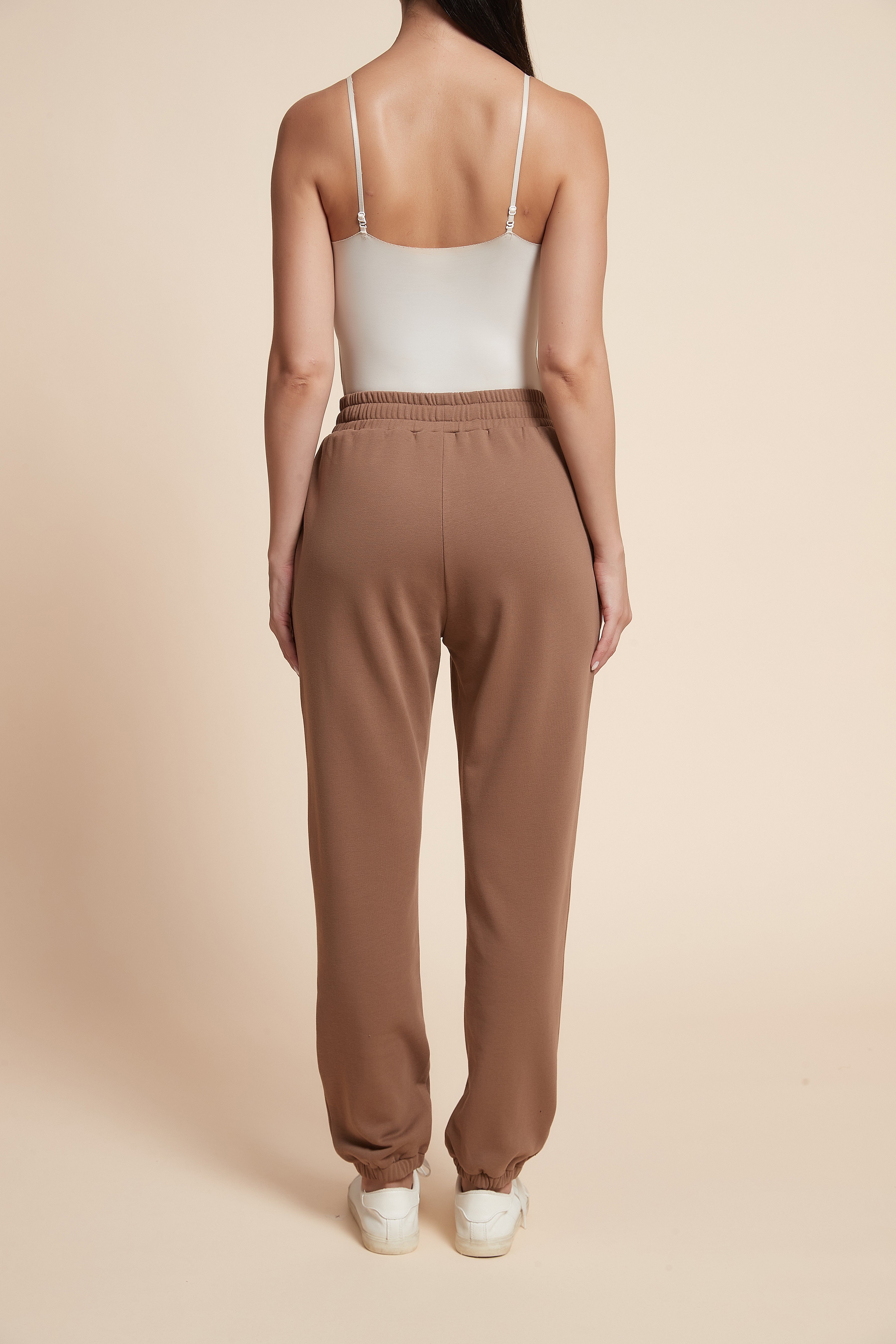 Plain Drawstring Maxi Pants