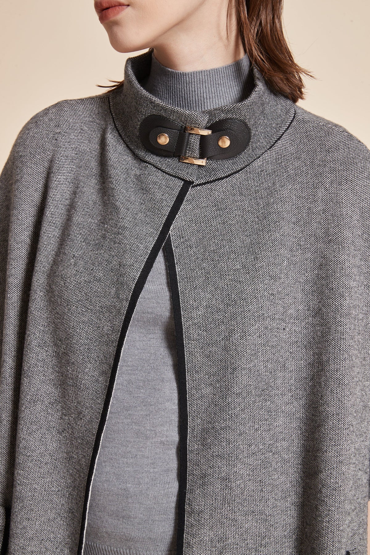 Open Half Sleeve Jacket With Front Pockets