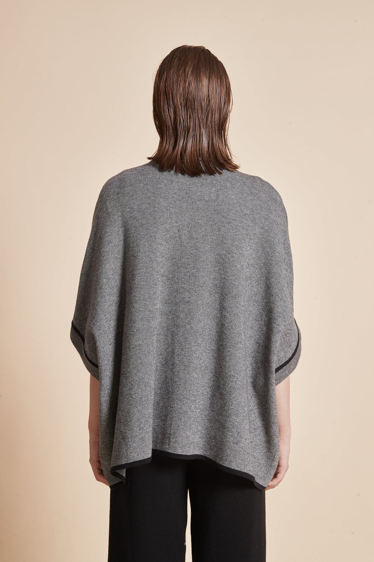 Open Half Sleeve Jacket With Front Pockets