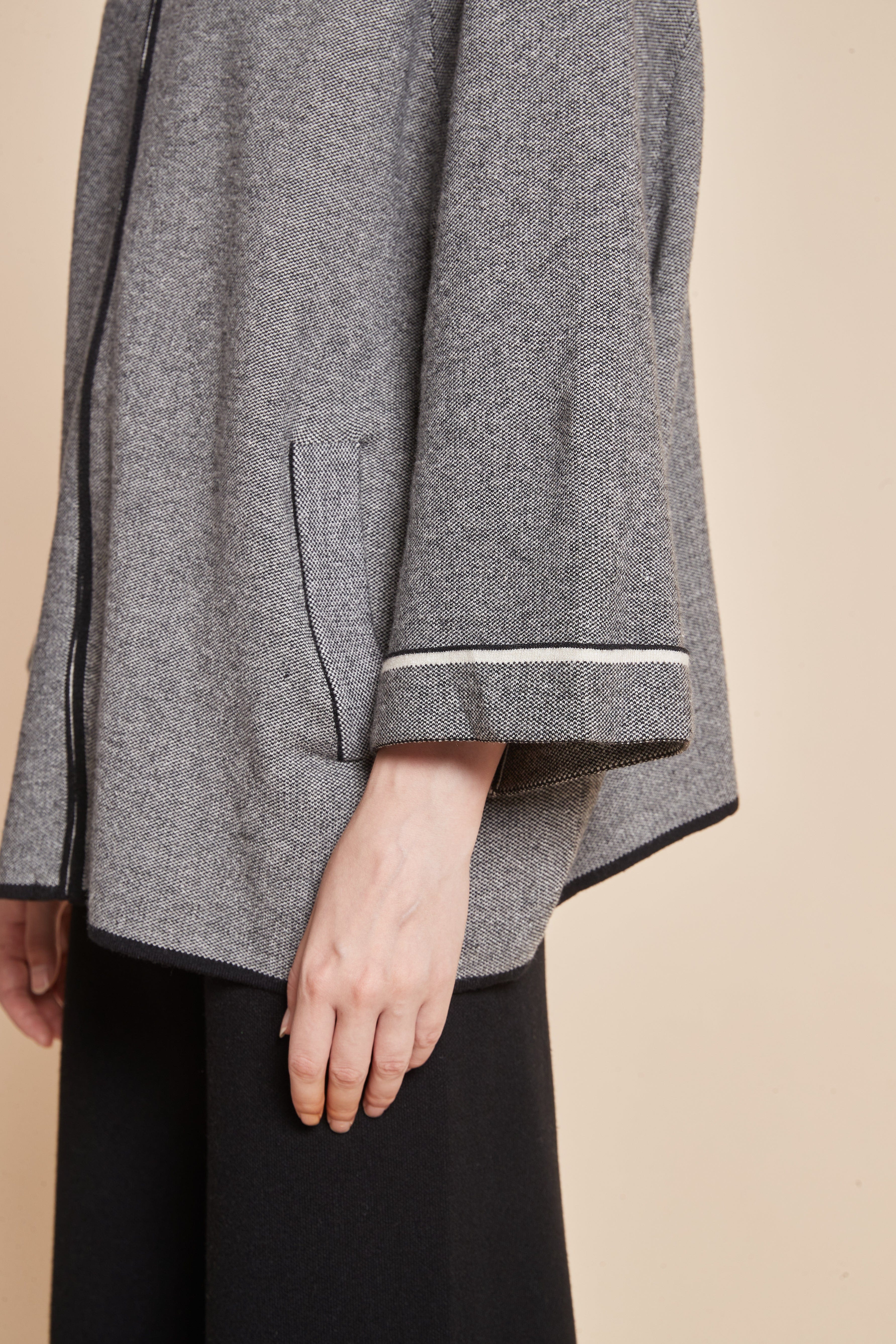 Winter Jacket With Long Sleeves And Front Zipper