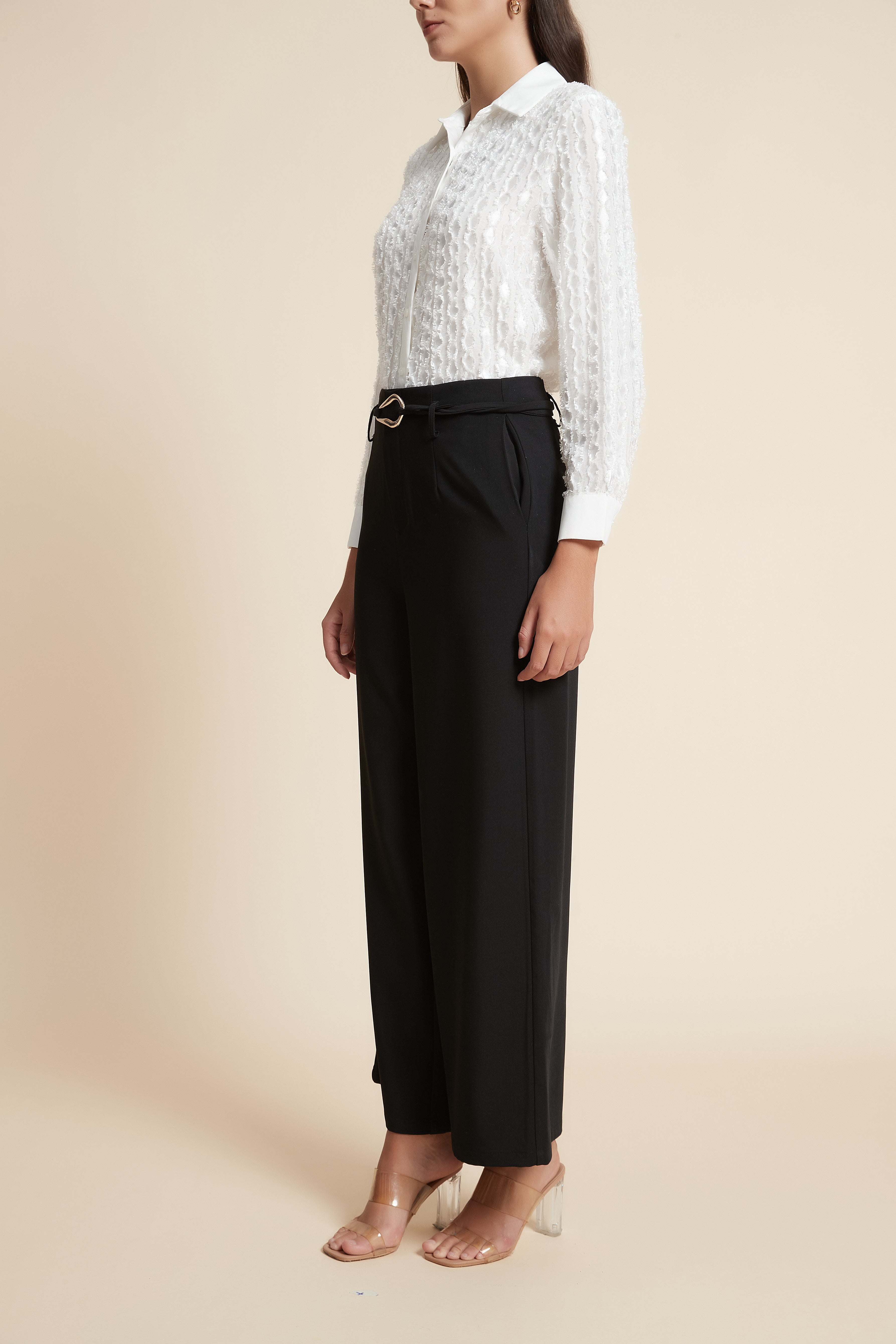 Wide Leg Plain Pants