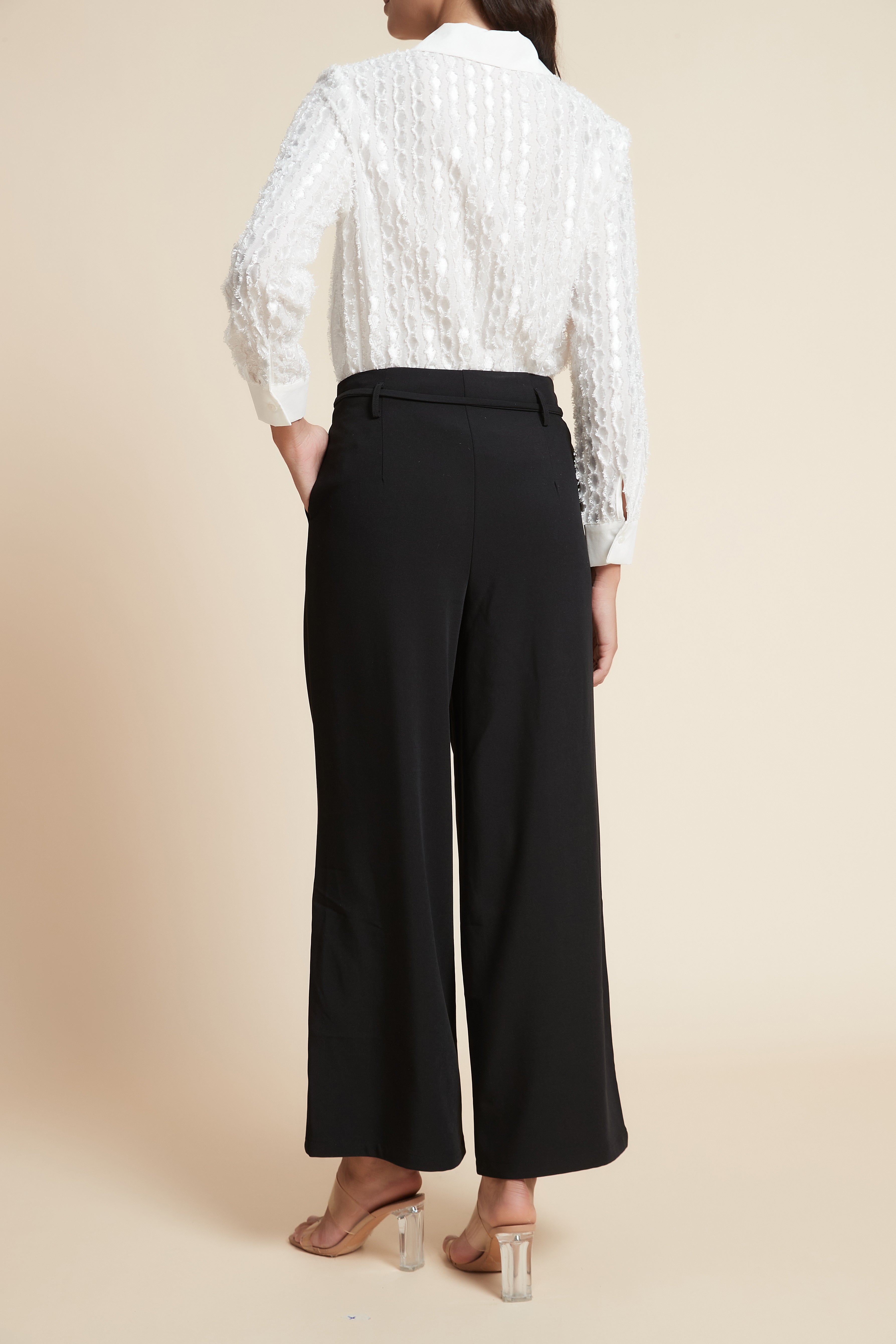 Wide Leg Plain Pants