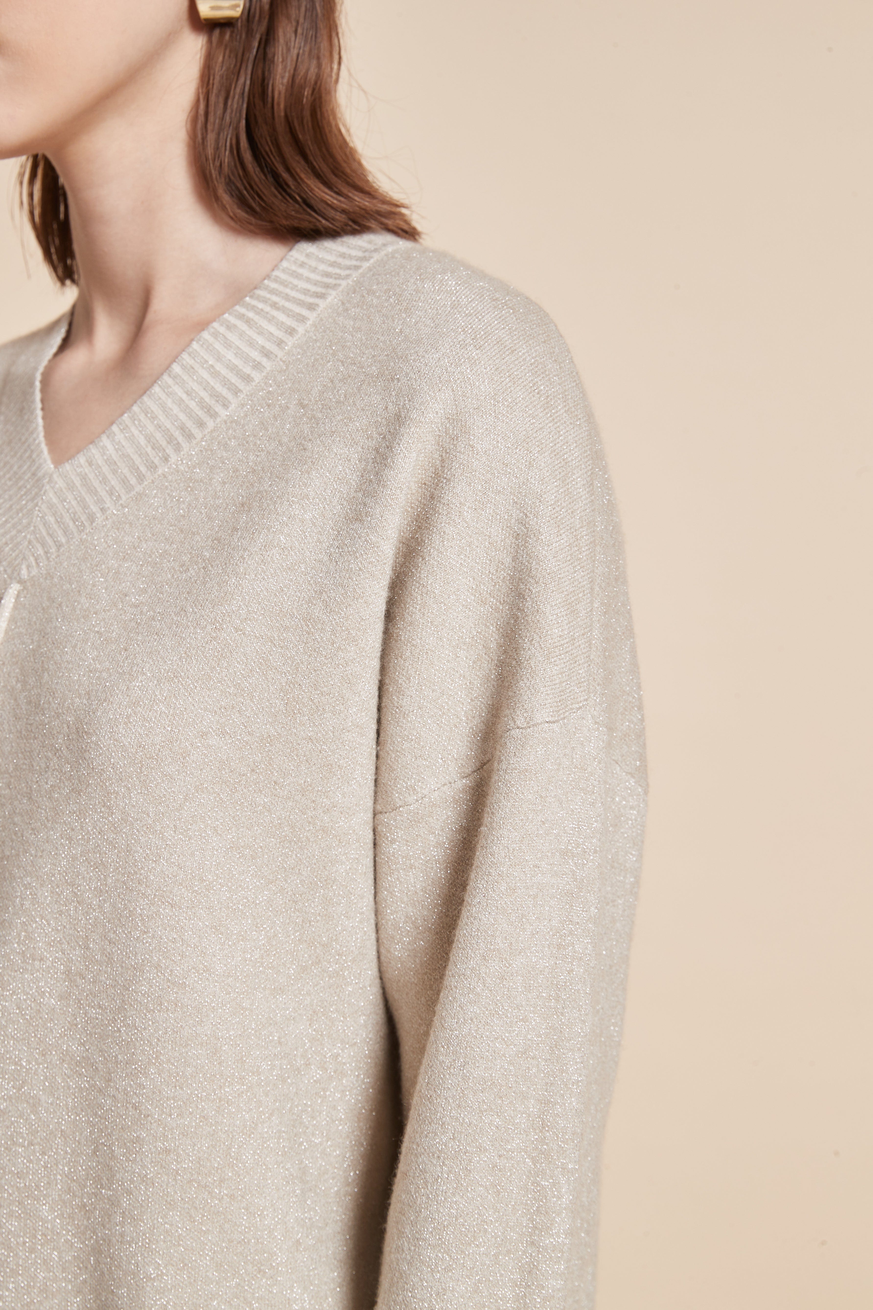 Long Plain Blouse With Long Sleeves
