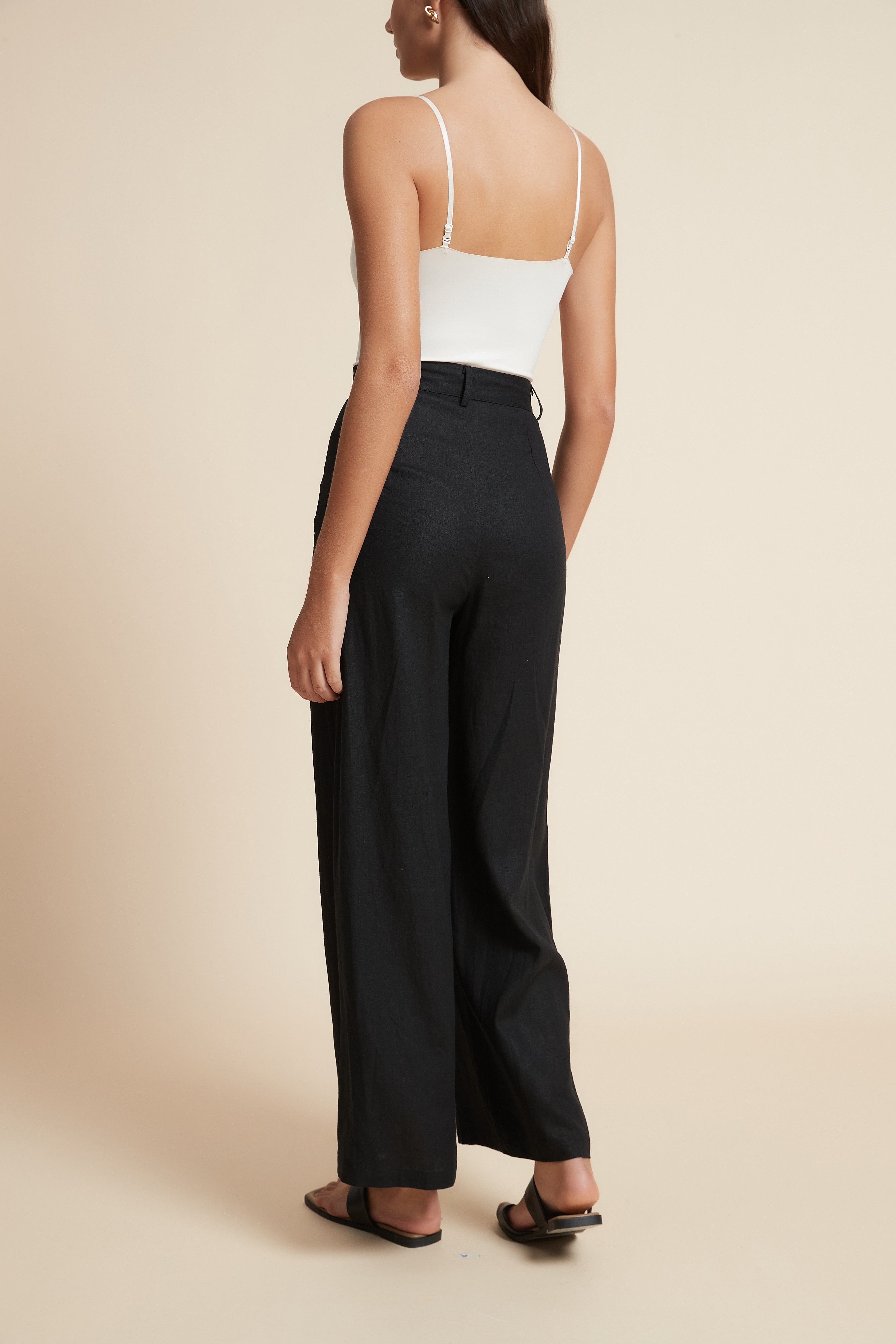 Plain Regular Length Pants