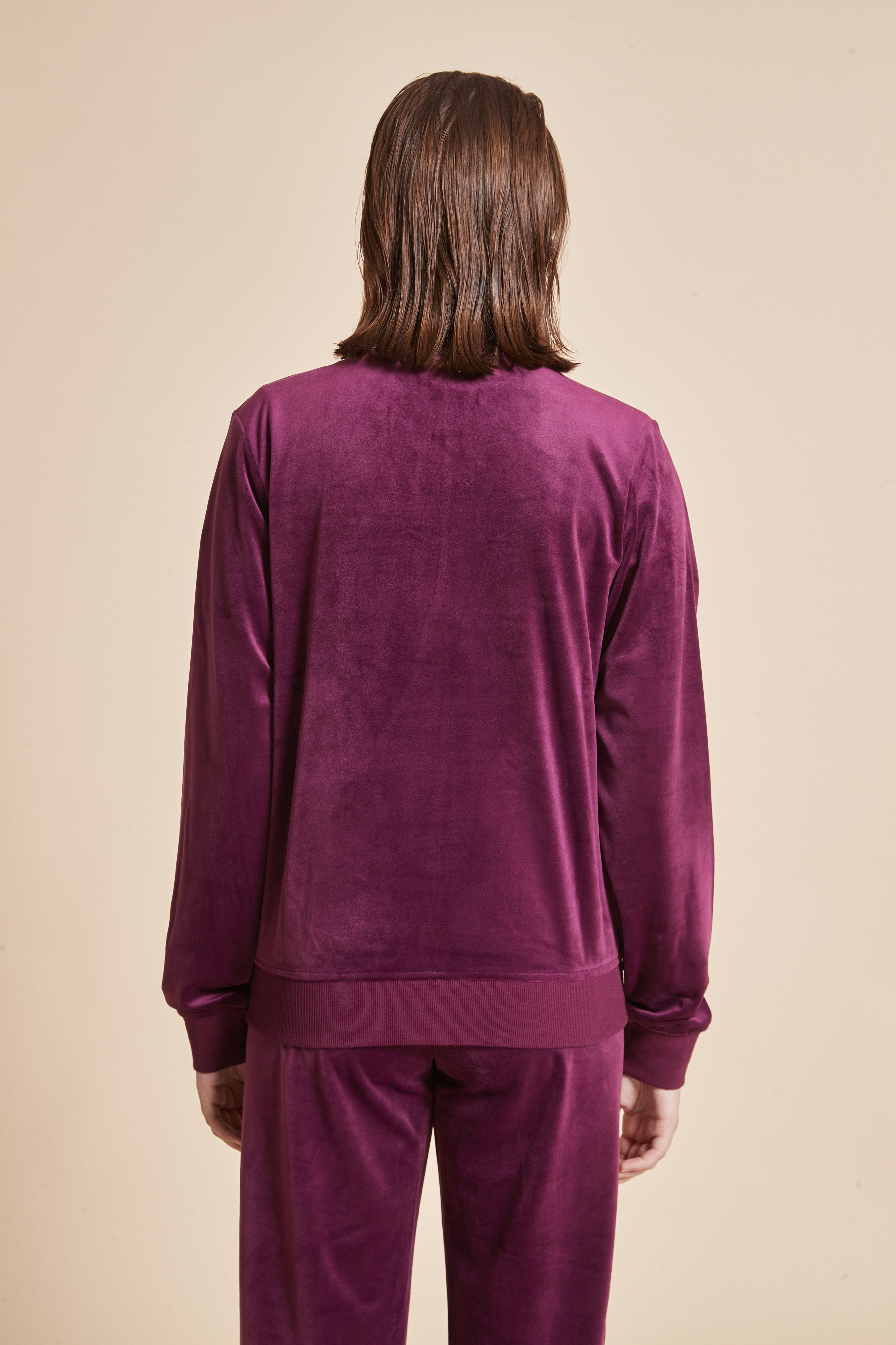 High-Neck Jacket With Long Sleeves And Front Zipper