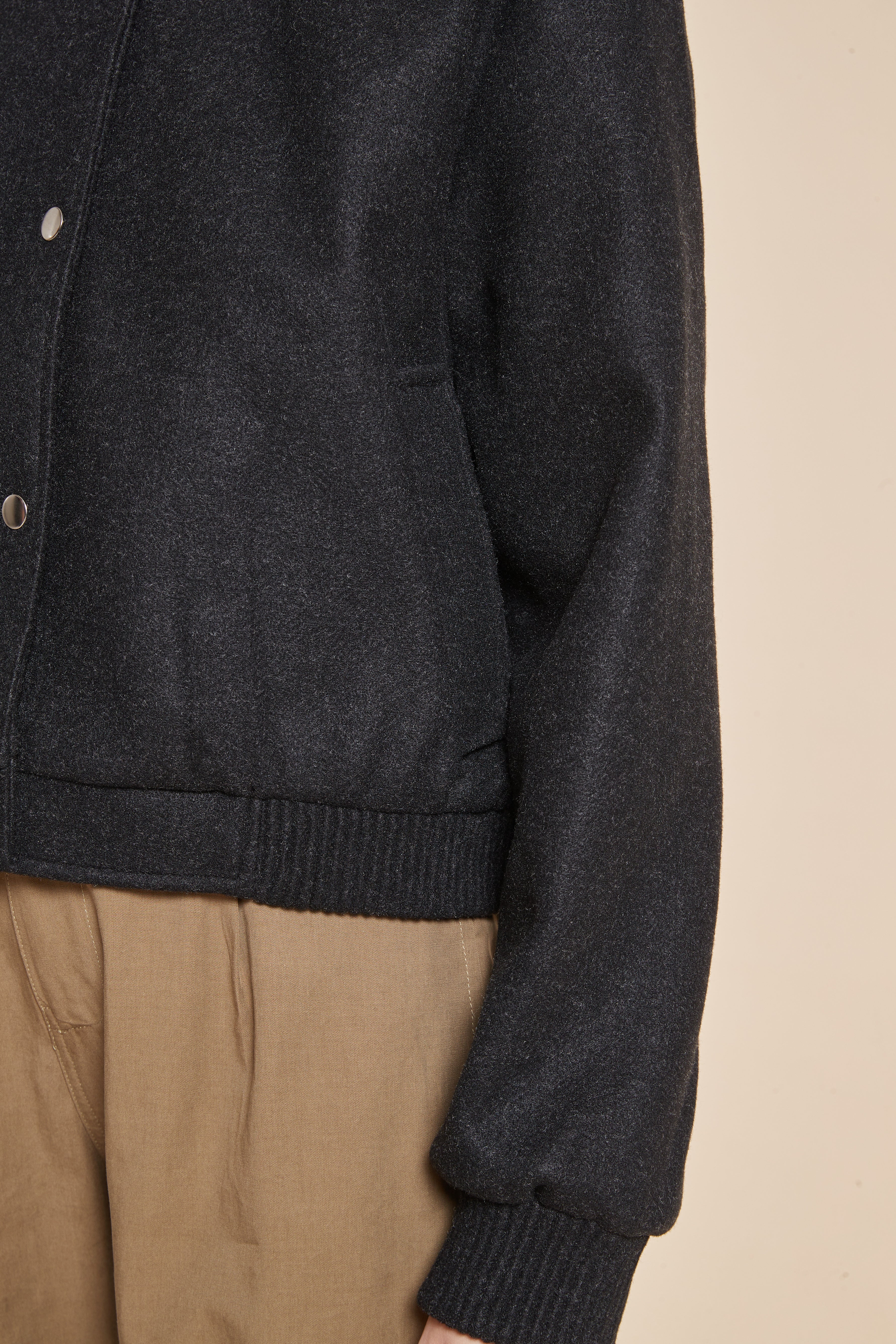 Yola Plain Jacket with Front Buttons and Long Sleeves