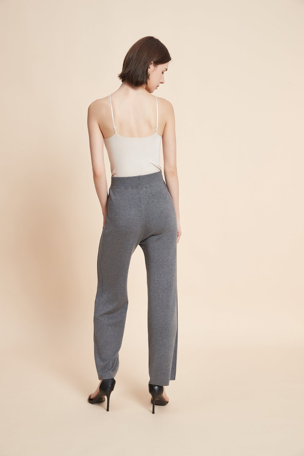 Plain Wide Leg Long Pants