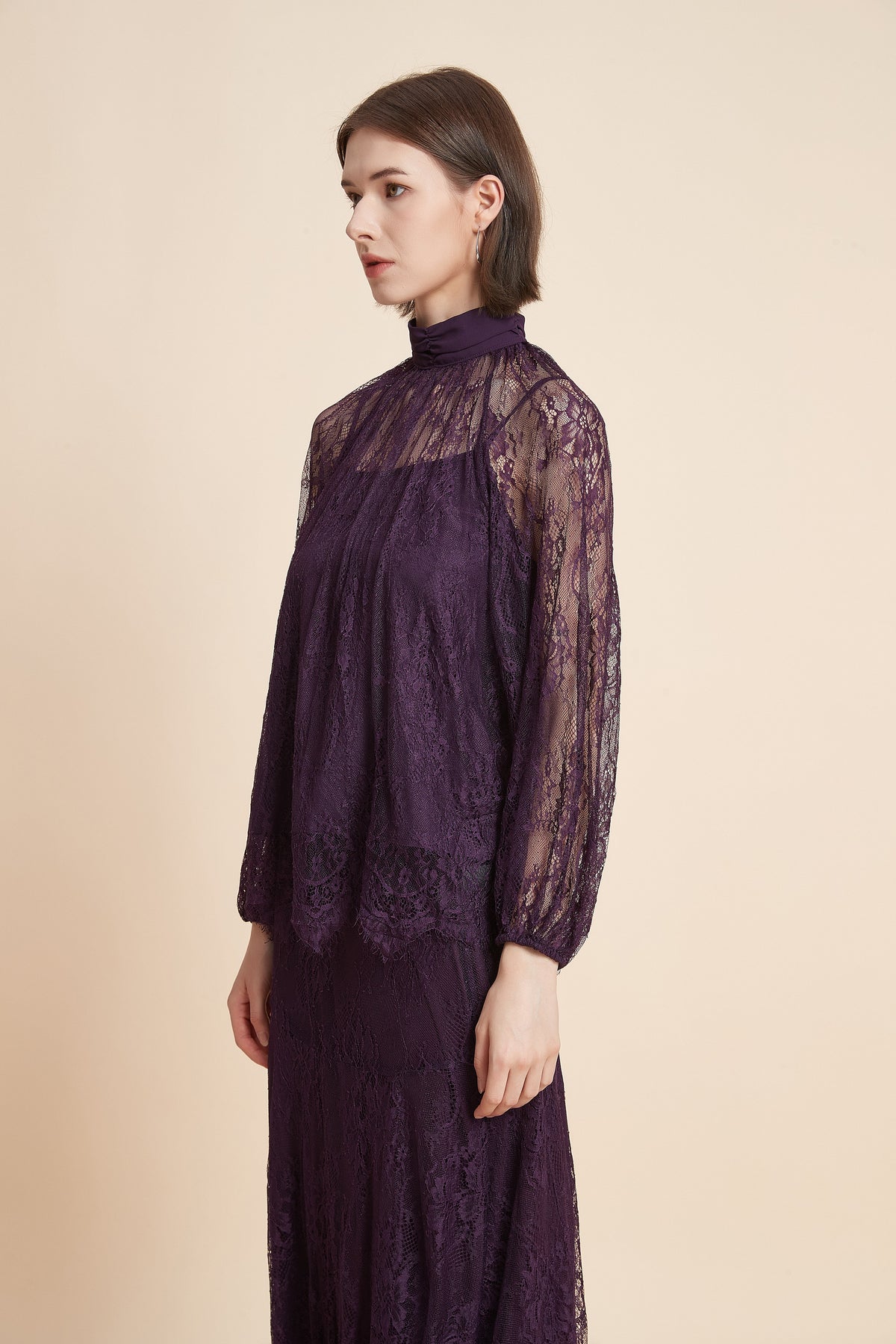 Long Sleeve Top With Lace Details