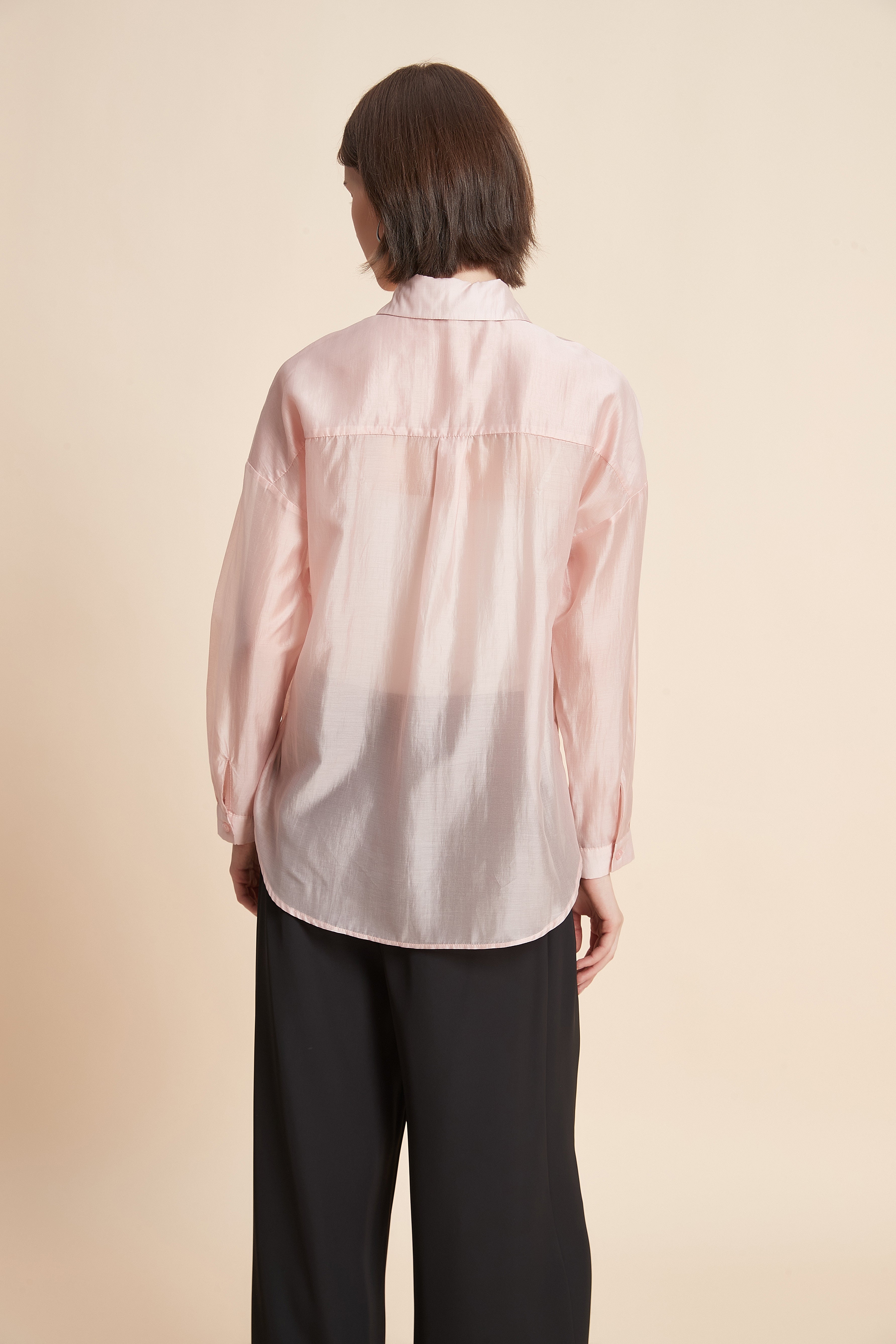Long-Sleeved Floral Blouse