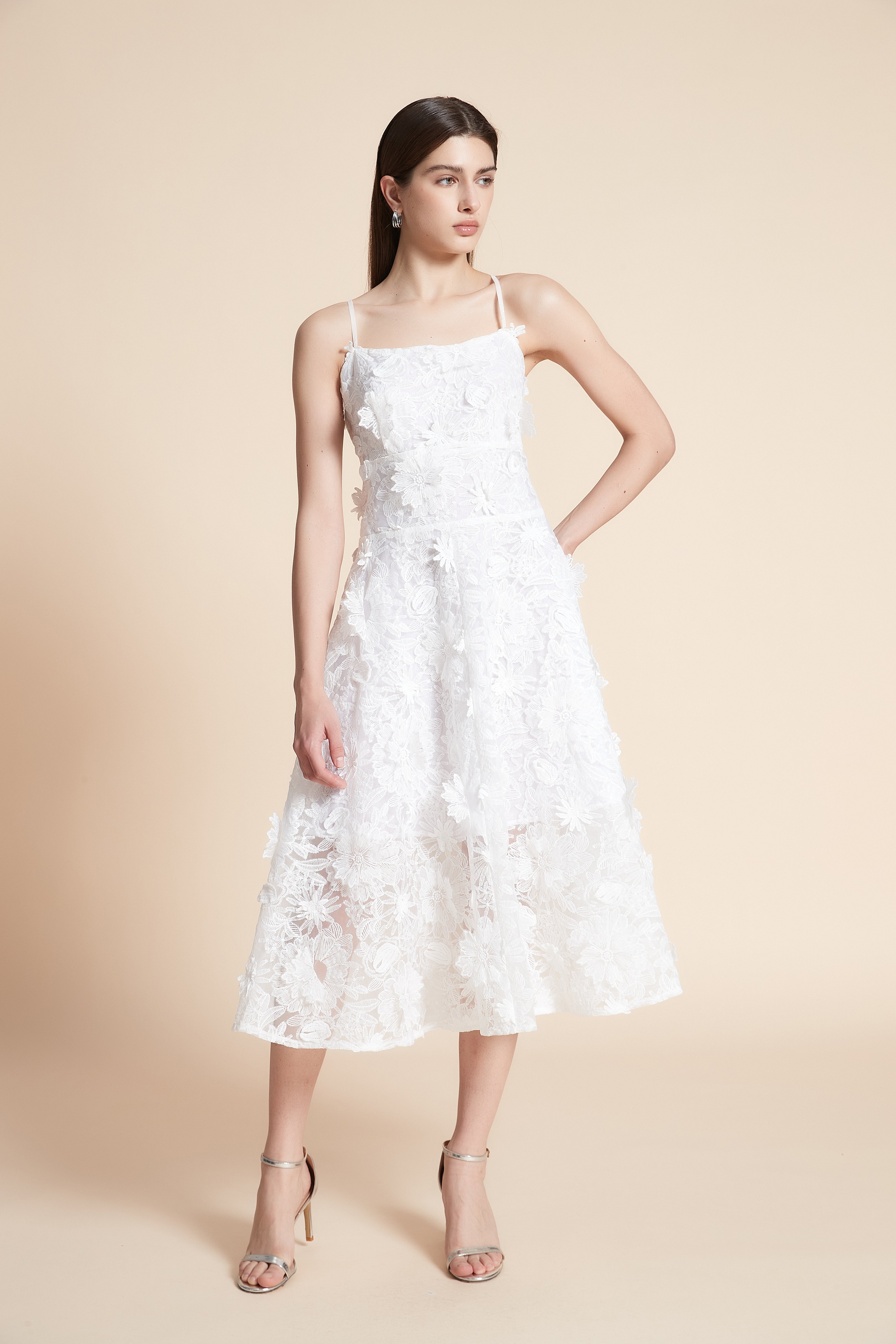 Sleeveless Printed Midi Dress