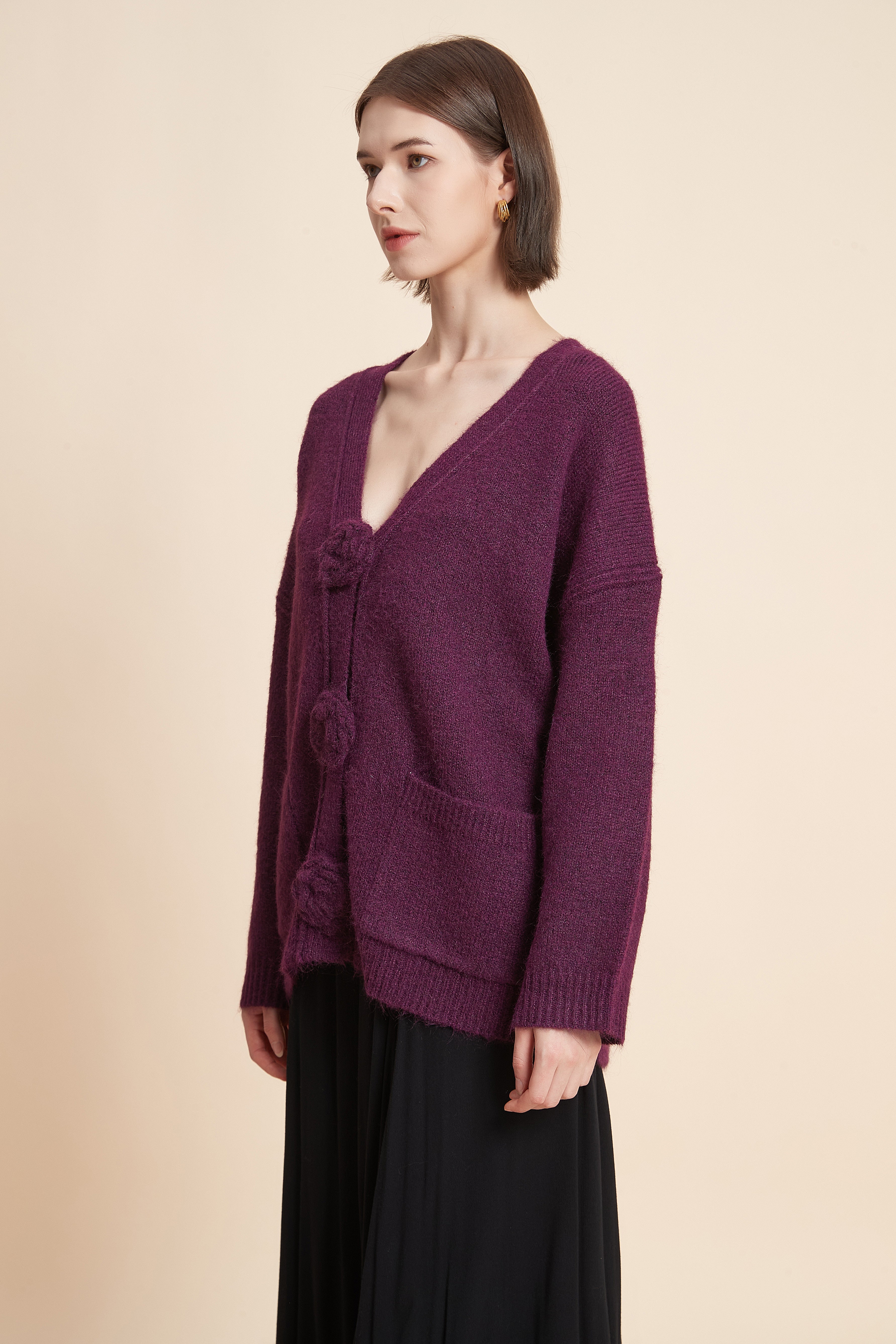 Long Sleeve V-Neck Top