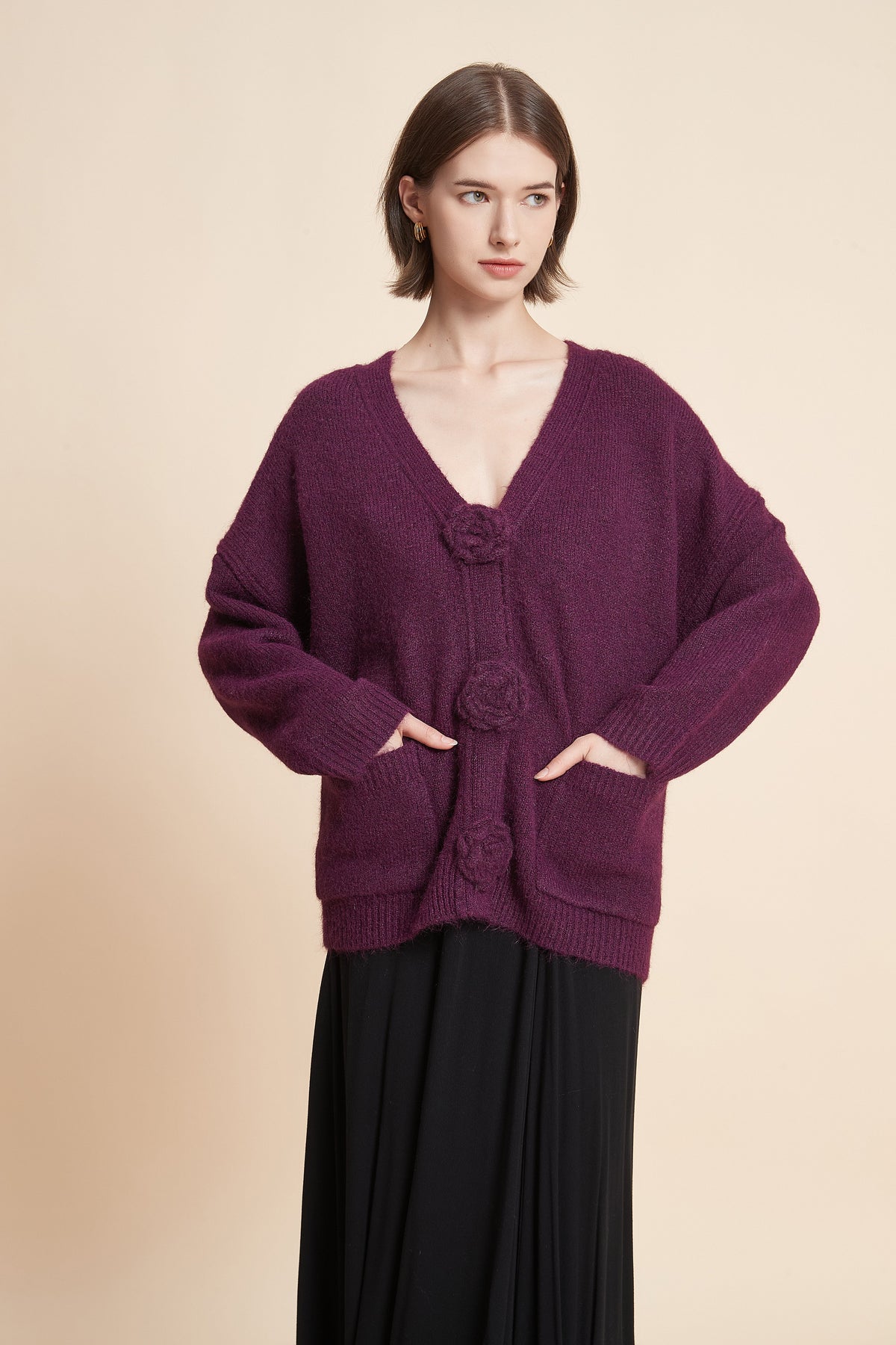 Long Sleeve V-Neck Top