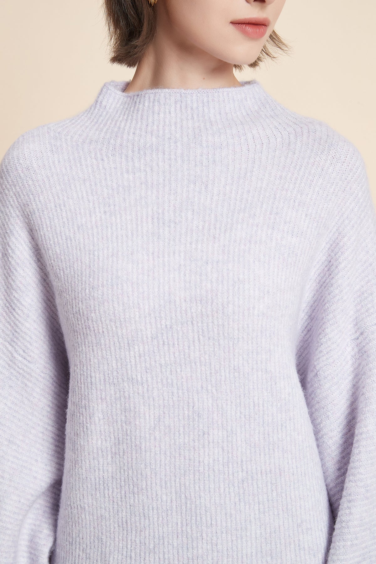 Ribbed Oversized Long Sleeve Top