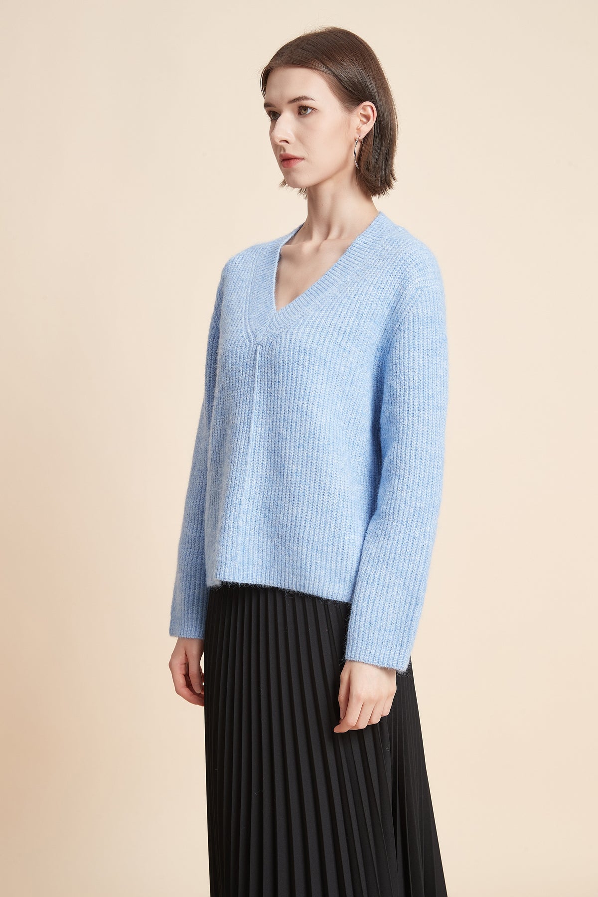 Long Sleeve V-Neck Top