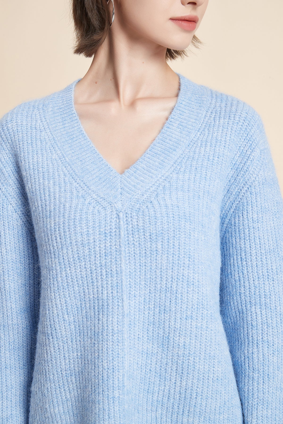 Long Sleeve V-Neck Top